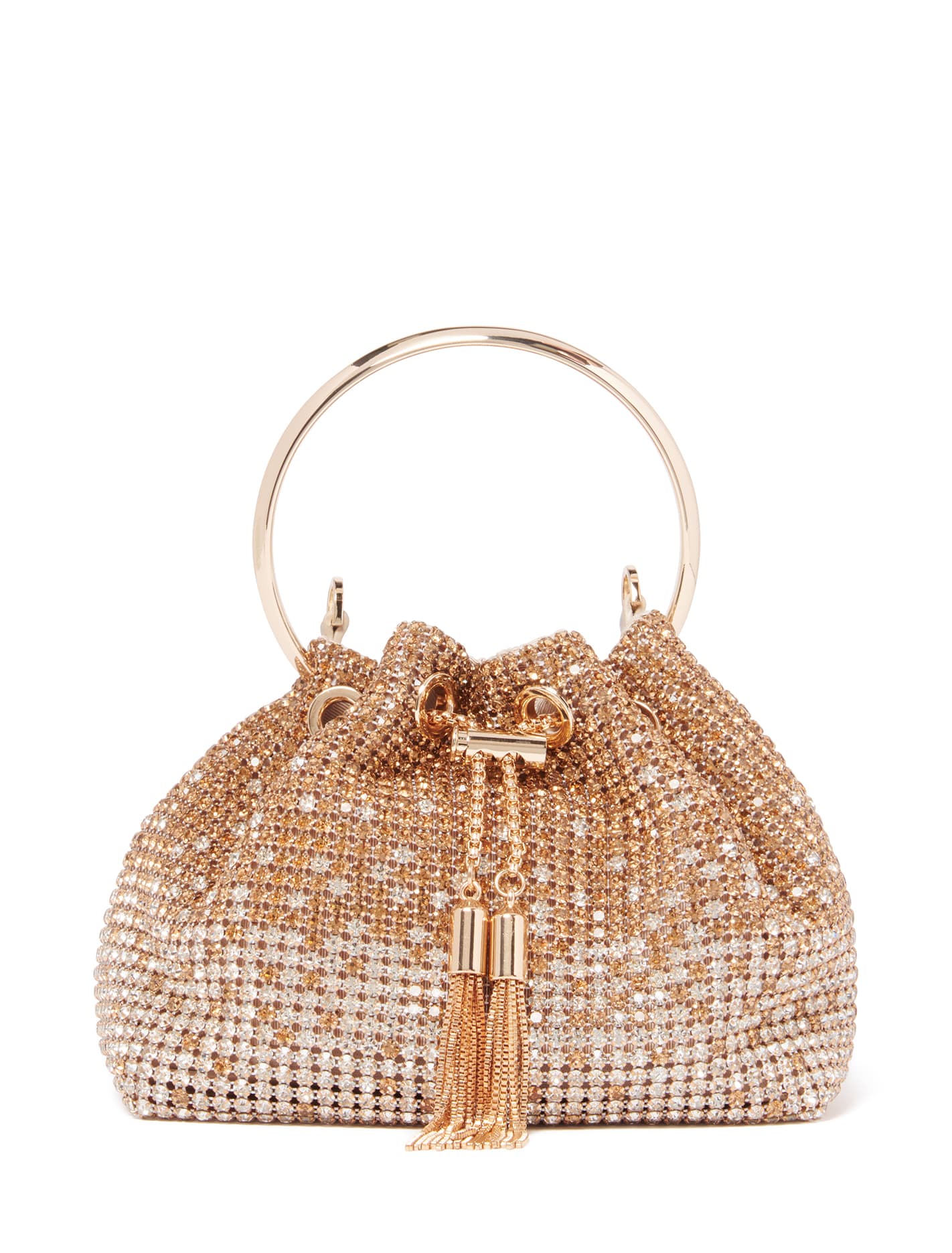 Skylah Sparkle Metal Handle Bag 0 Gold Crystal Forever New