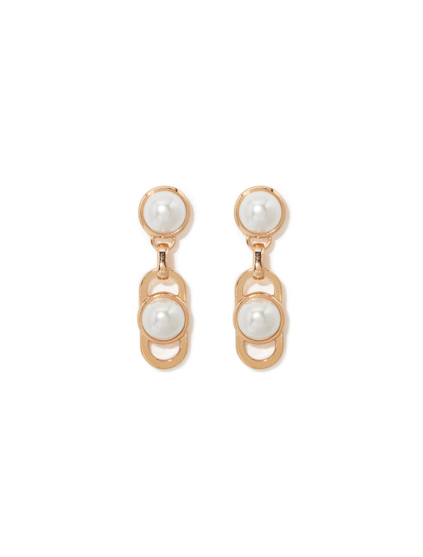 Signature Blair Link Pearl Earrings Forever New