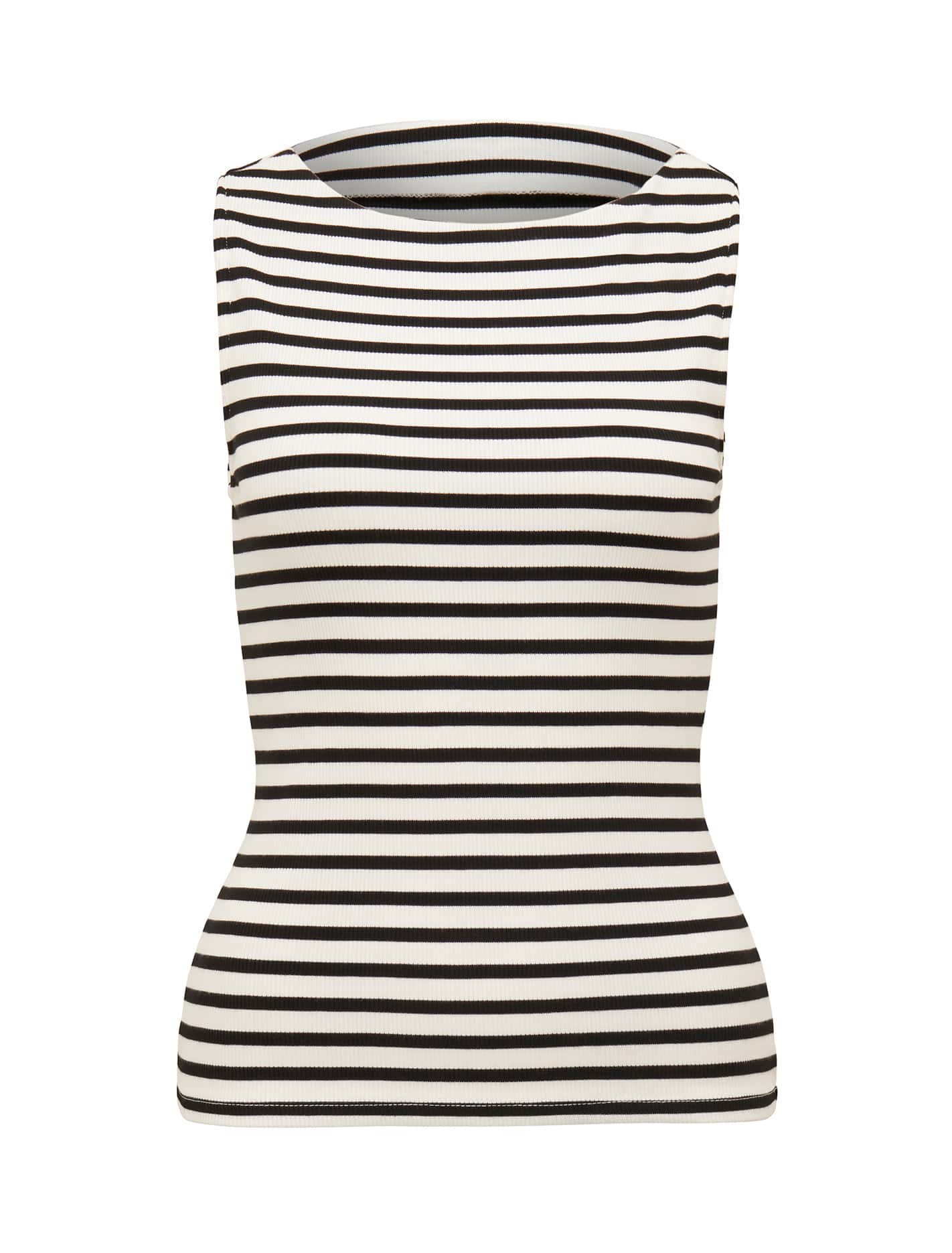 Francesca Stripe Boat Neck Tank Top Forever New