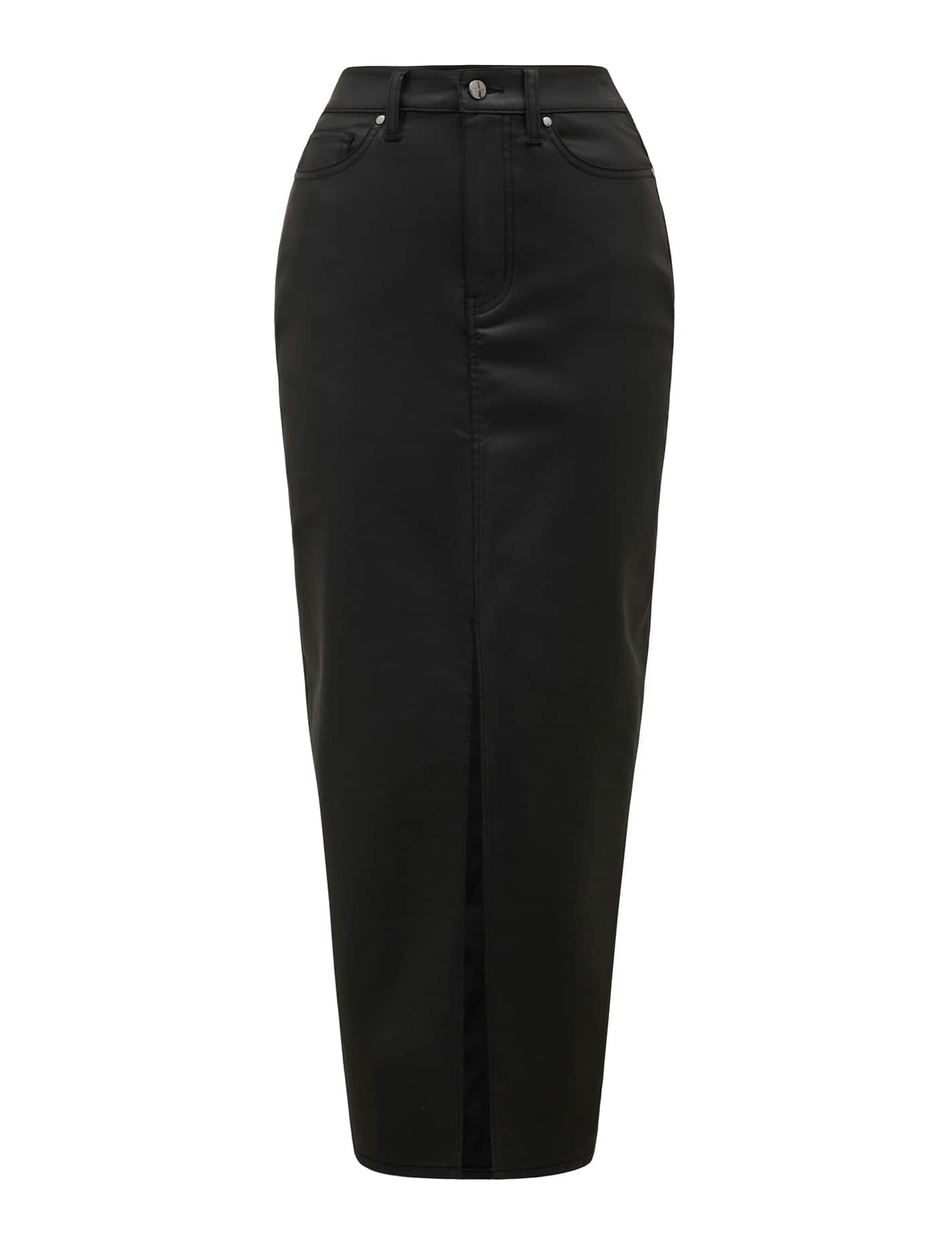 Danni Coated Midi Skirt Forever New