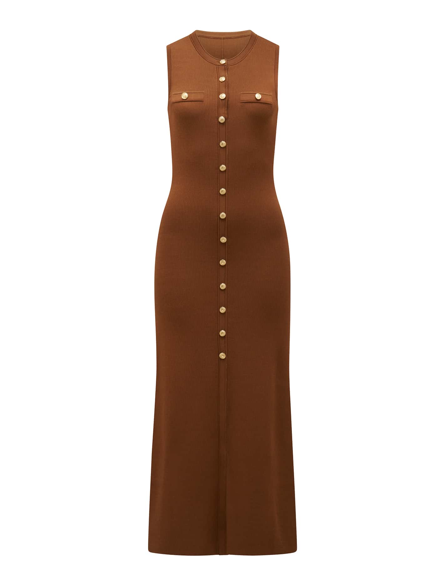 Kelly Button Through Knit Dress Forever New