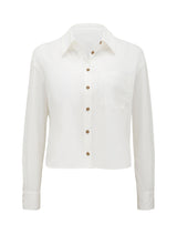 Chloe Cropped Shirt Forever New