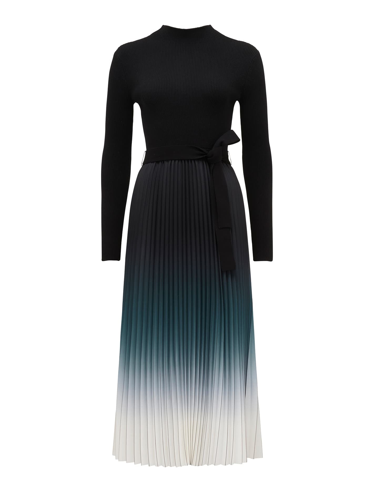 Harmony Ombre Pleat Midi Dress Forever New