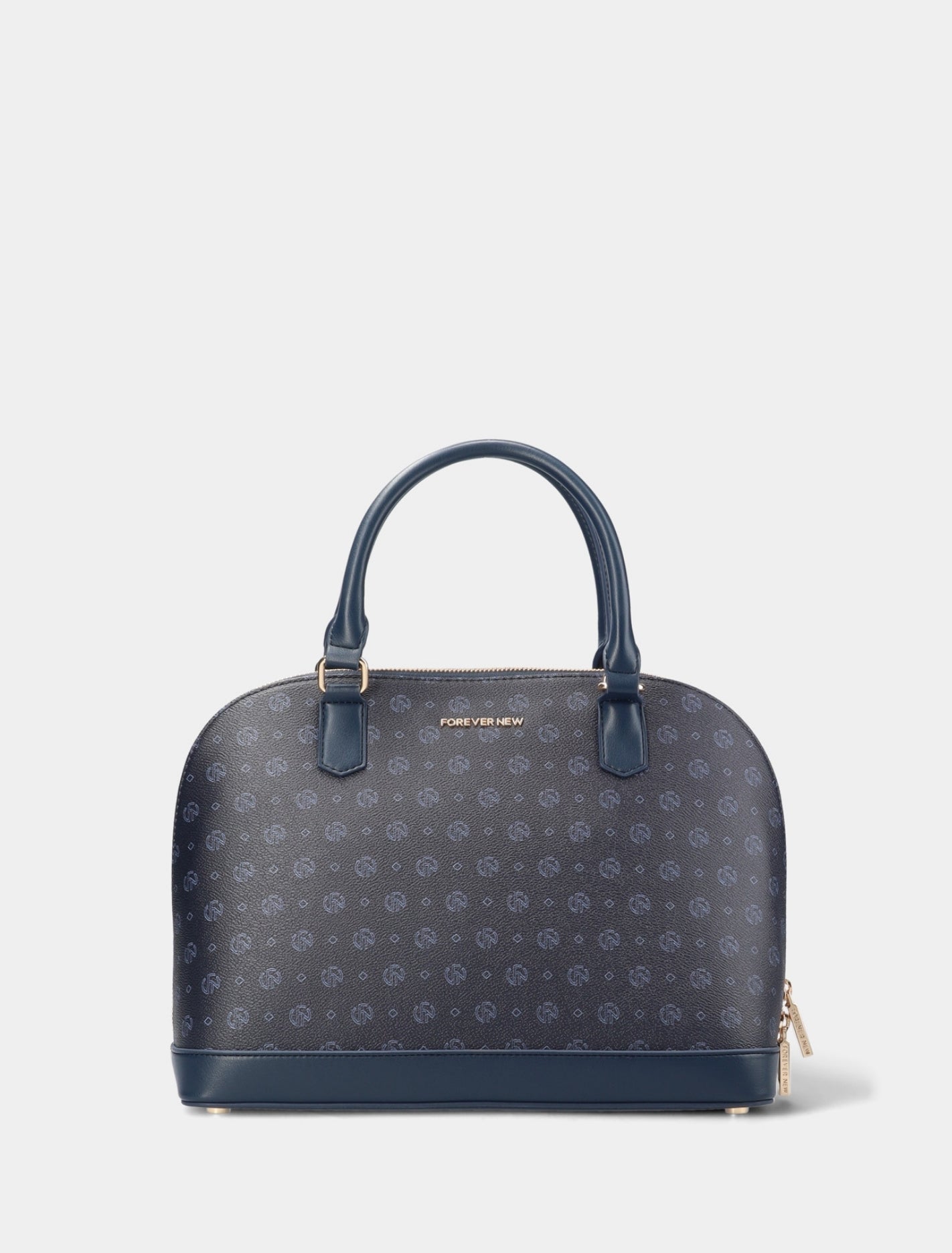 Maeve Shadow Print Bowler Bag Ink Navy Forever New