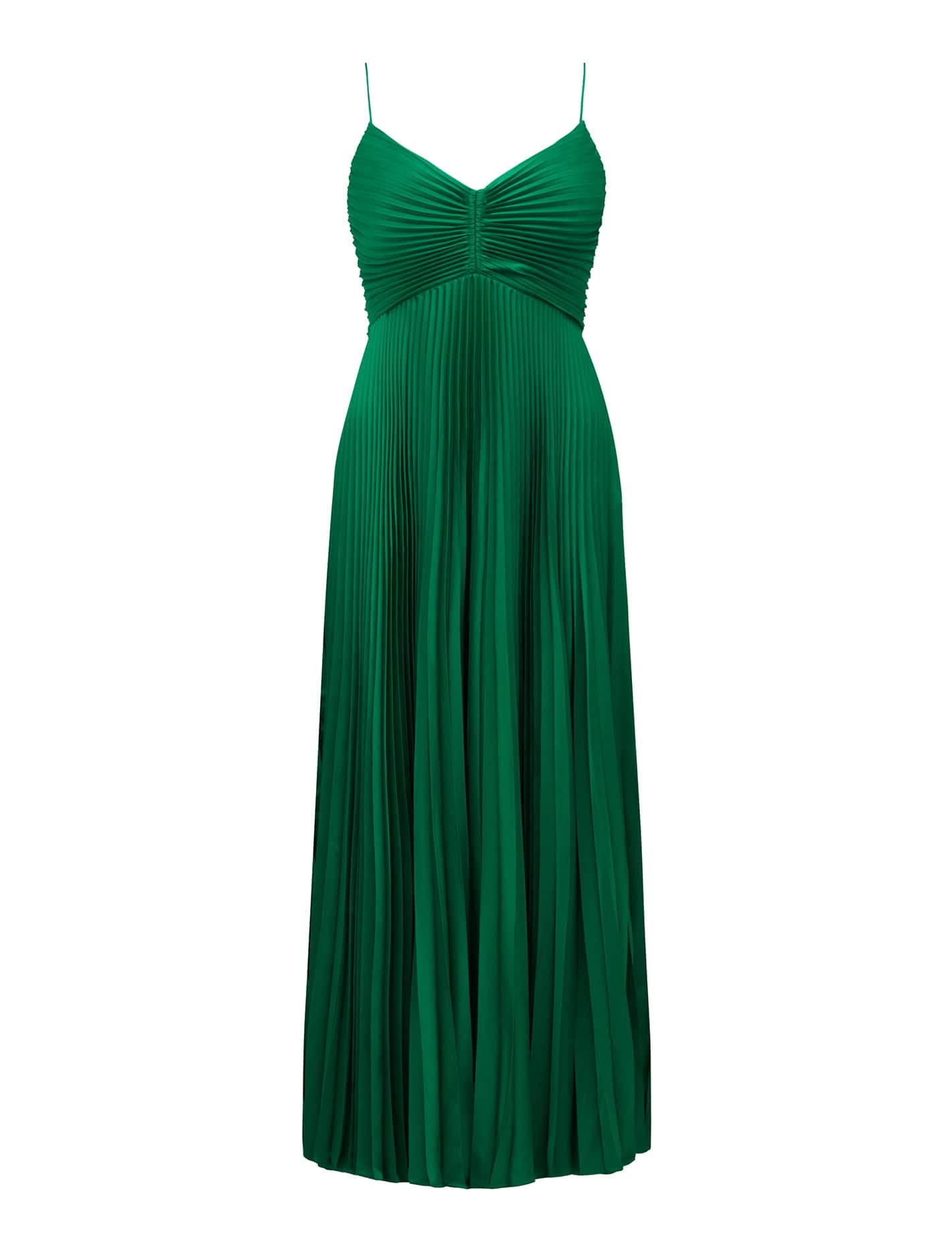 Geri Petite Tie Back Pleated Maxi Dress Forever New