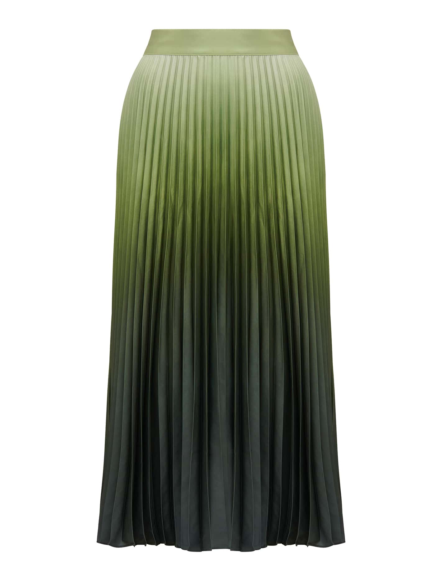 Evangeline Satin Pleated Maxi Skirt Forever New