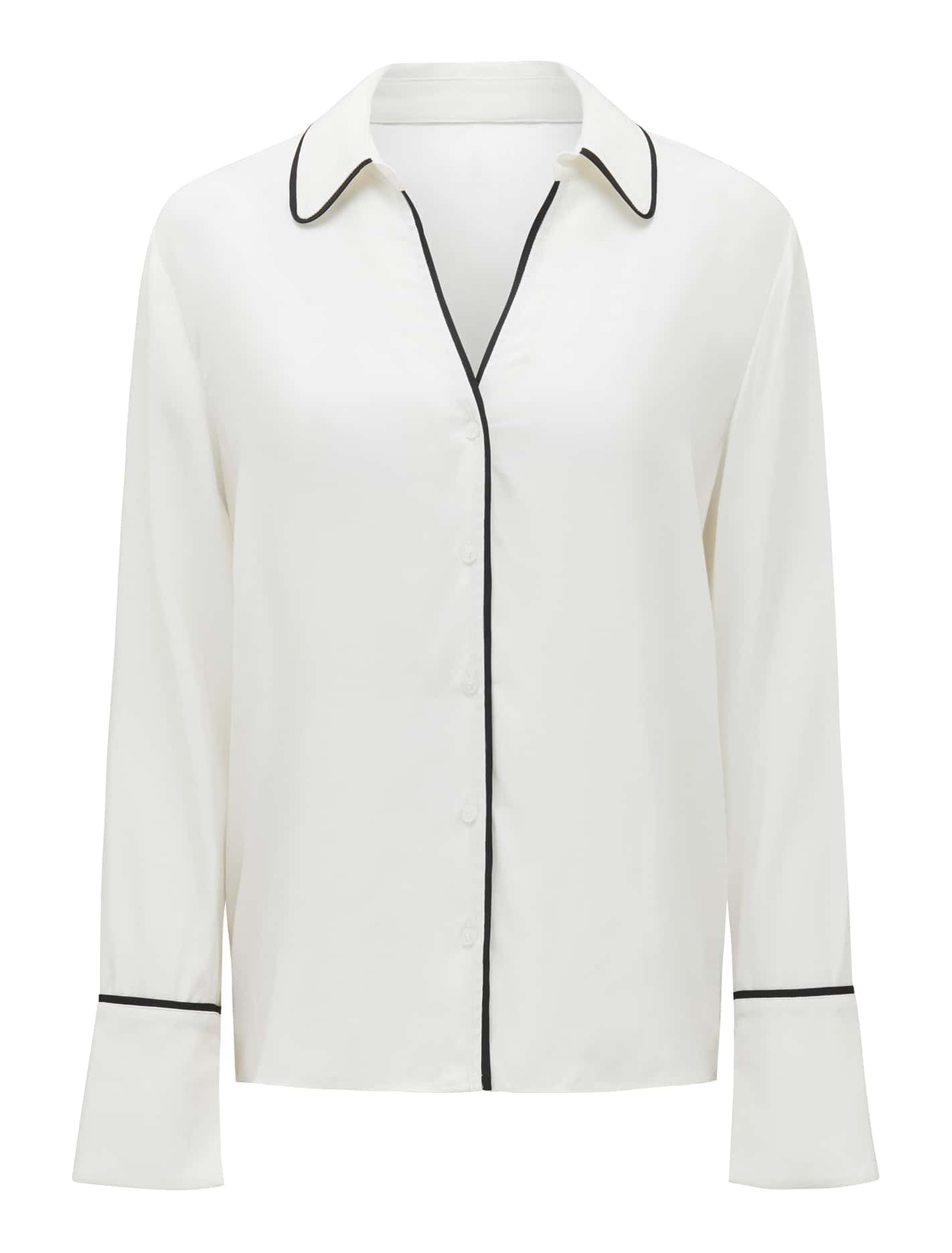 Liza Longsleeve Tipping Shirt Forever New