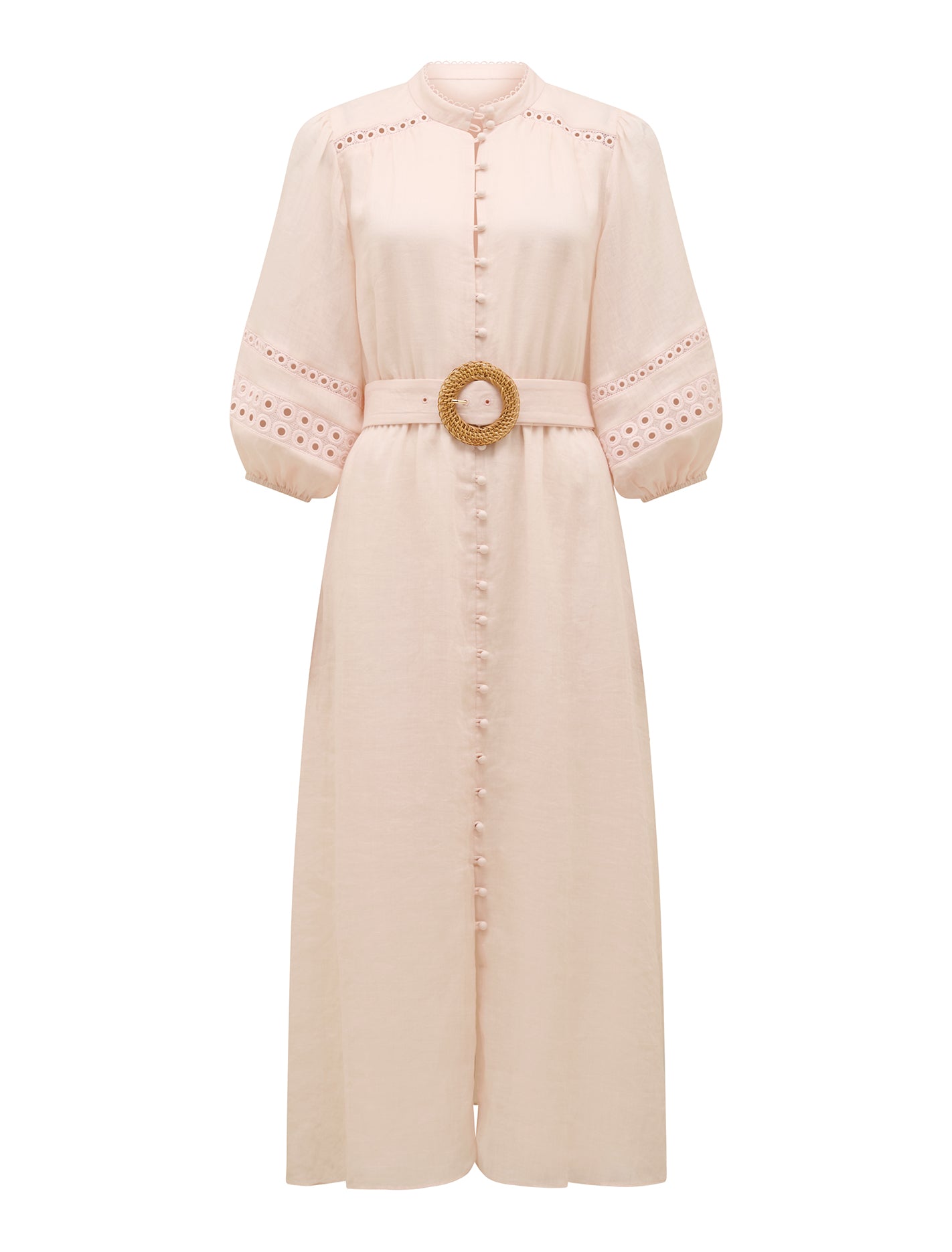 Rebecca Belted Trim Midi Dress Forever New