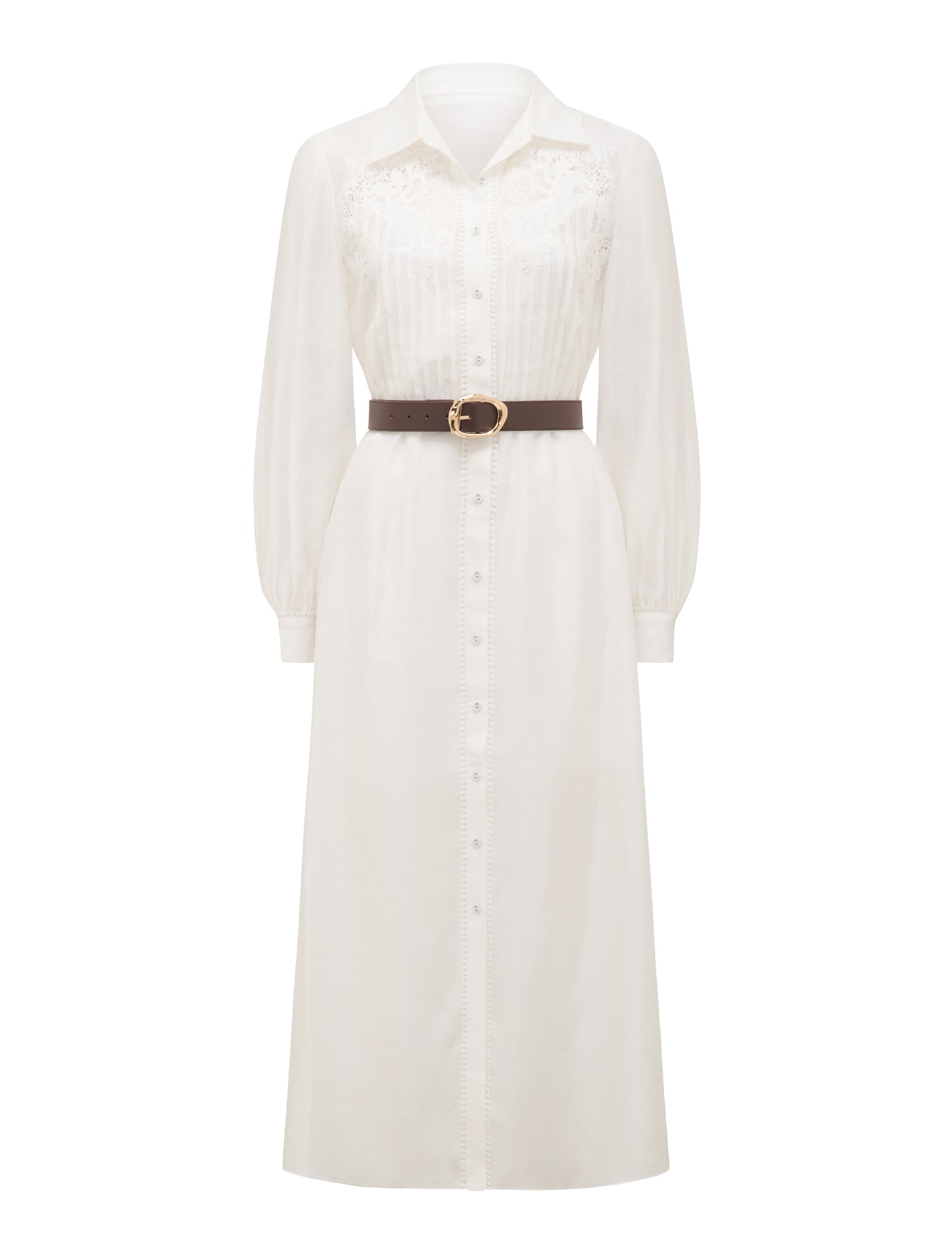 Janice Embroidery Belted Dress Forever New