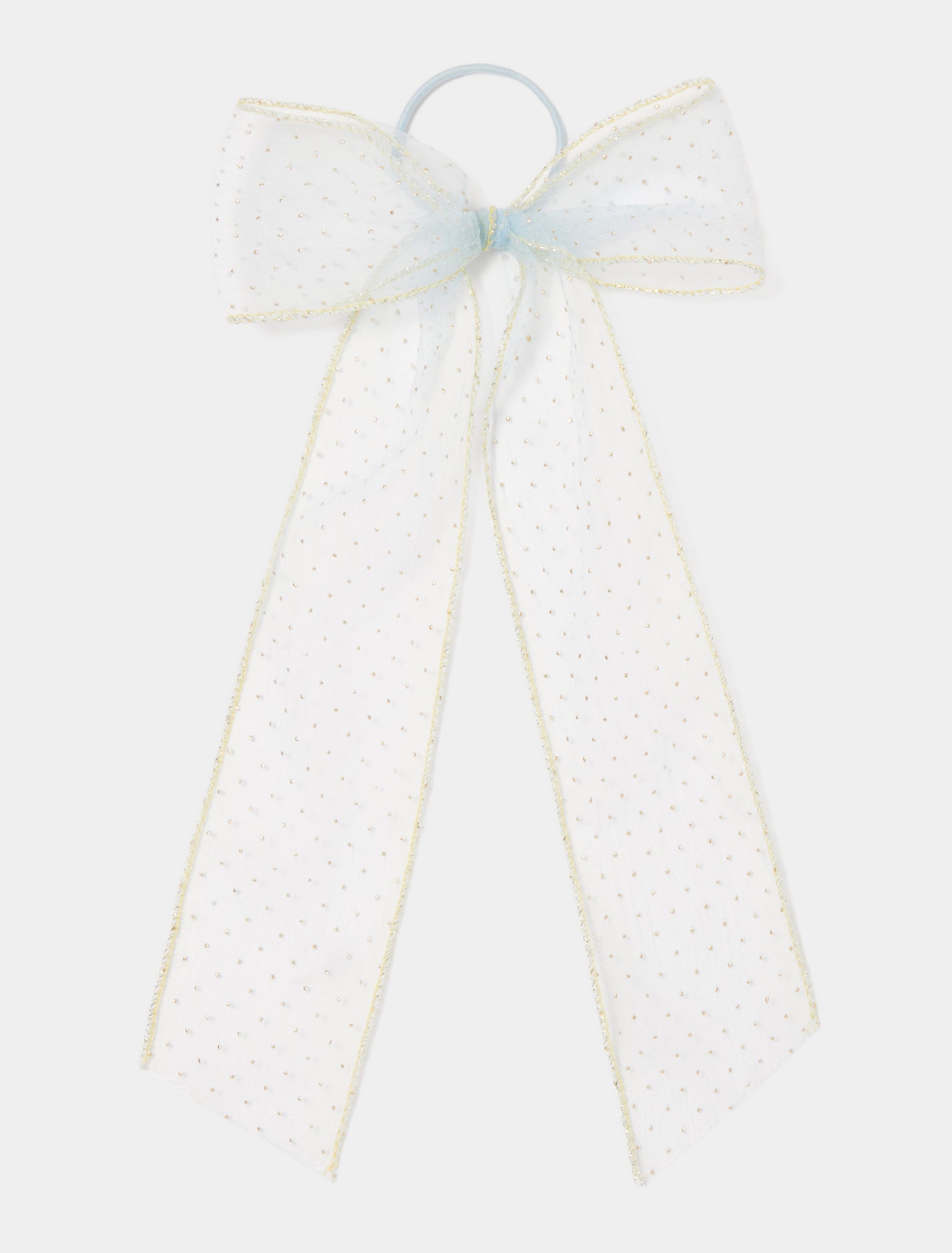 Mara Organza Spot Bow Hair Tie Forever New