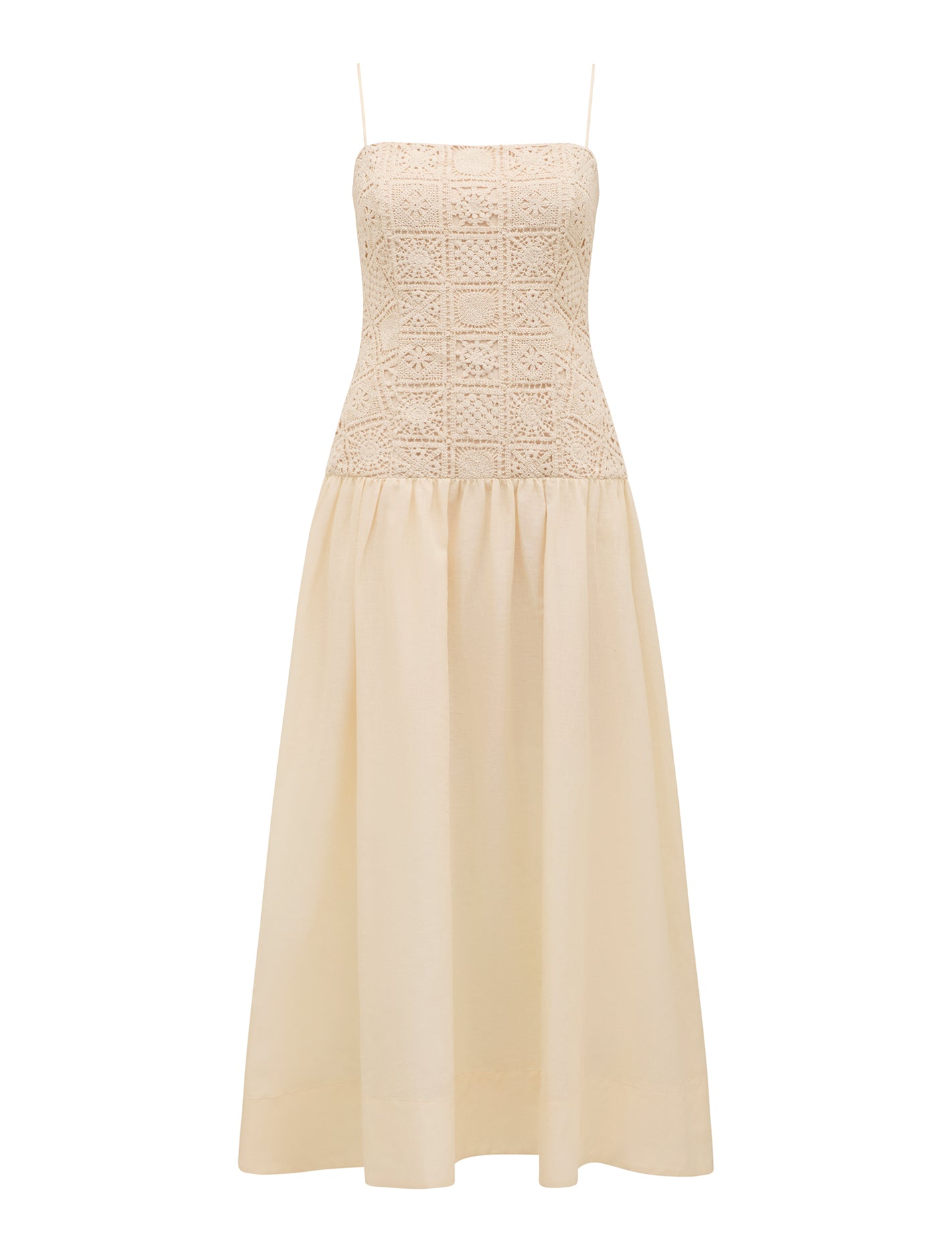 Cara Crochet Midi Dress Forever New