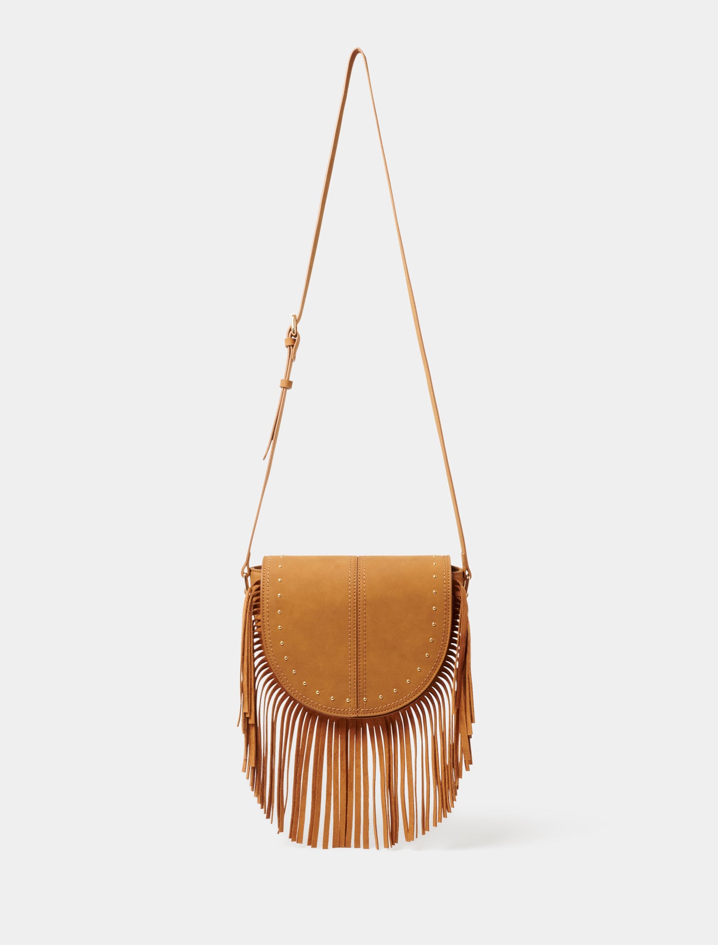 Farrah Fringe Saddle Bag Forever New