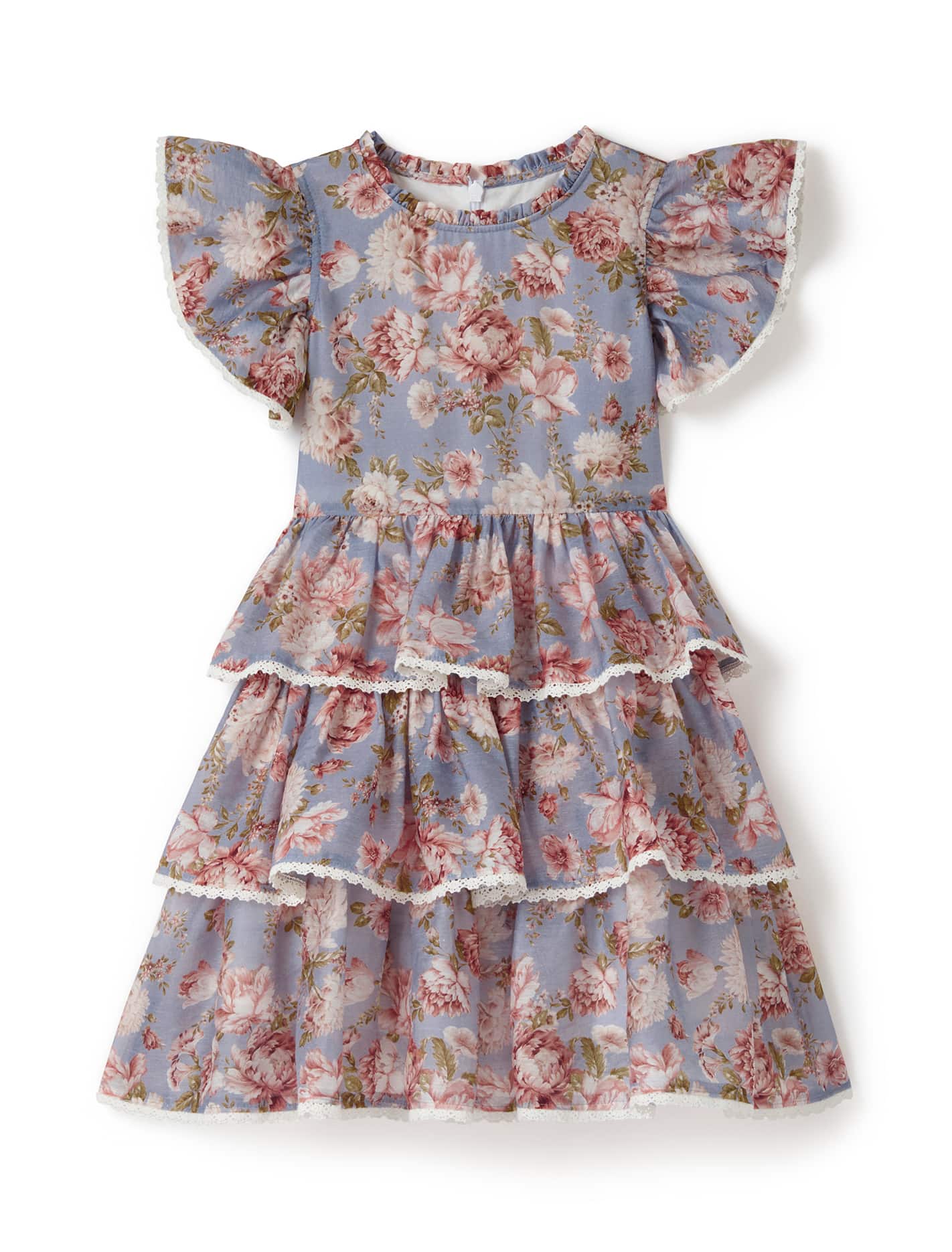 Odette Girls Tiered Mini Dress Forever New