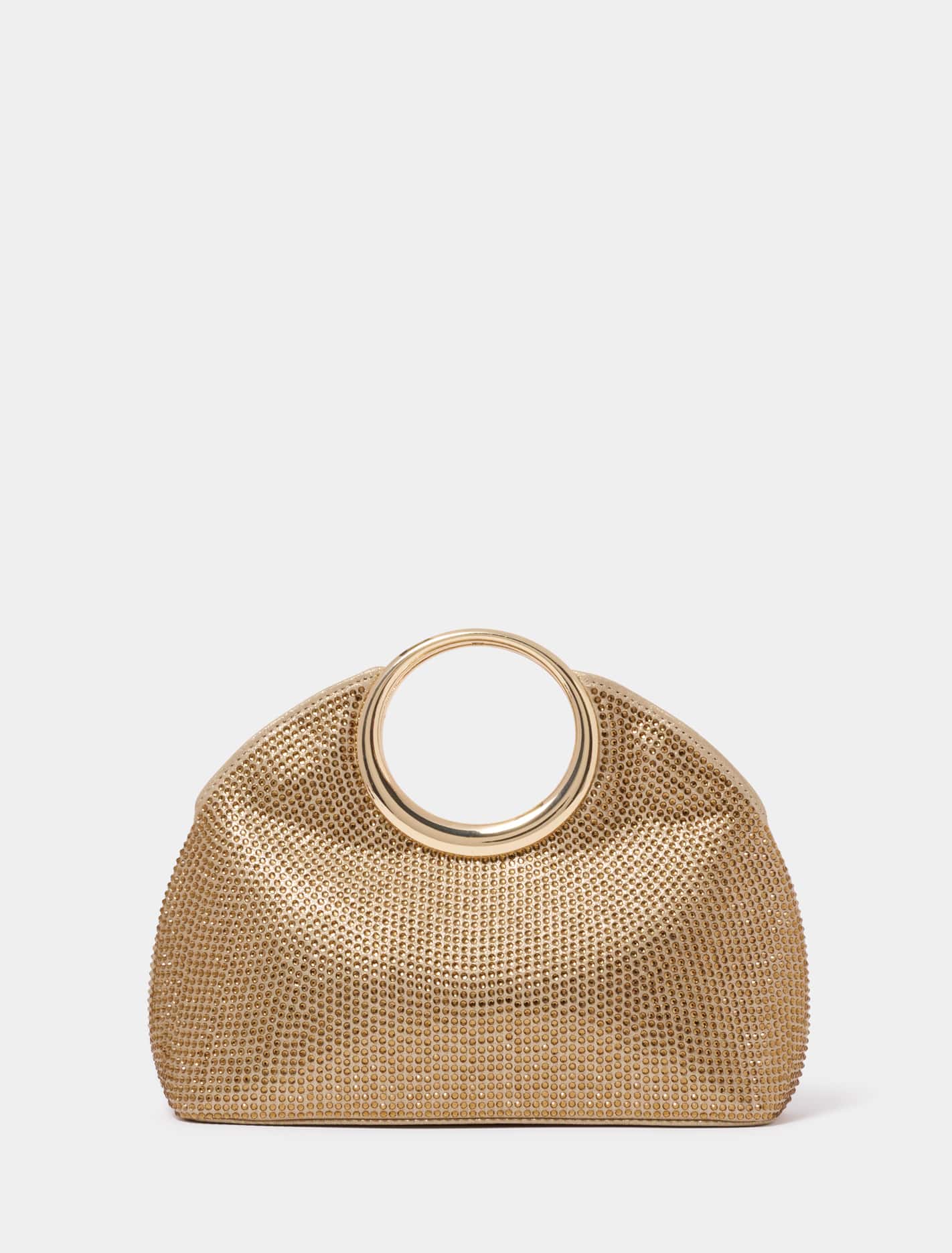 Circle Clutch Purse With Handle Round Pearl Clutch Purse Mini