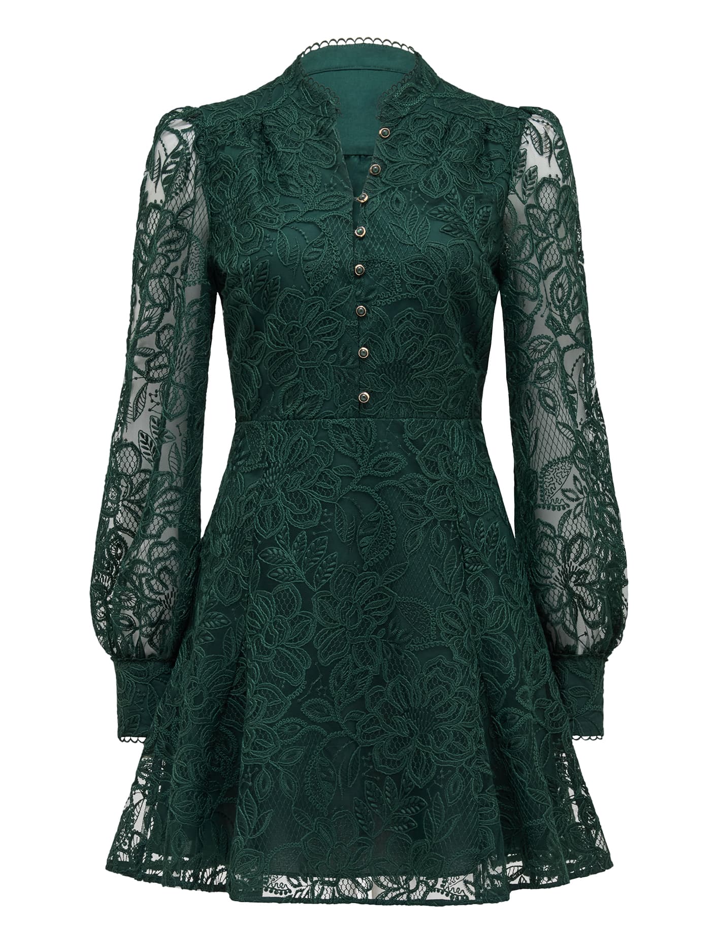 Portia Lace Skater Mini Dress Forever New