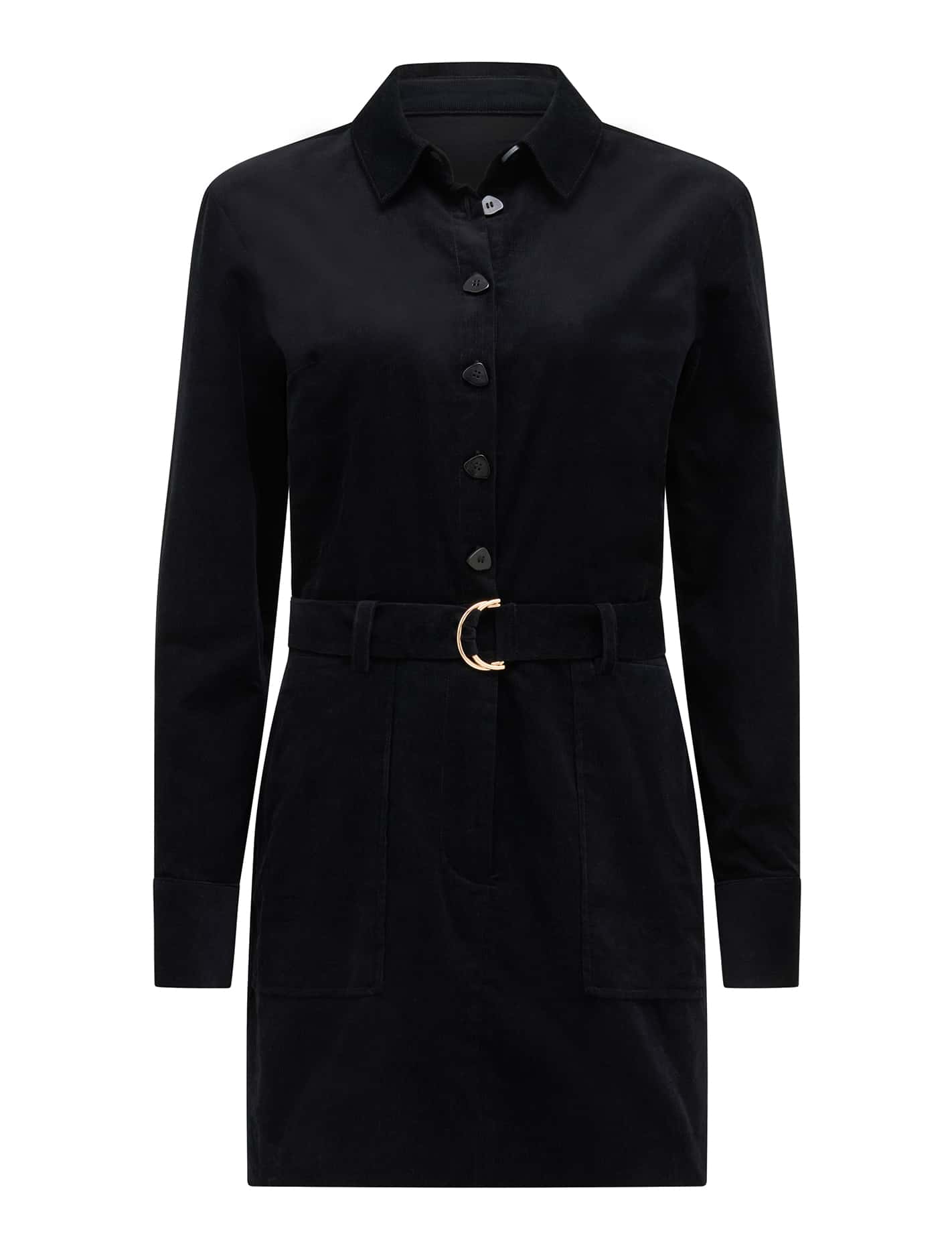 Tess Long Sleeve Cord Mini Dress Forever New