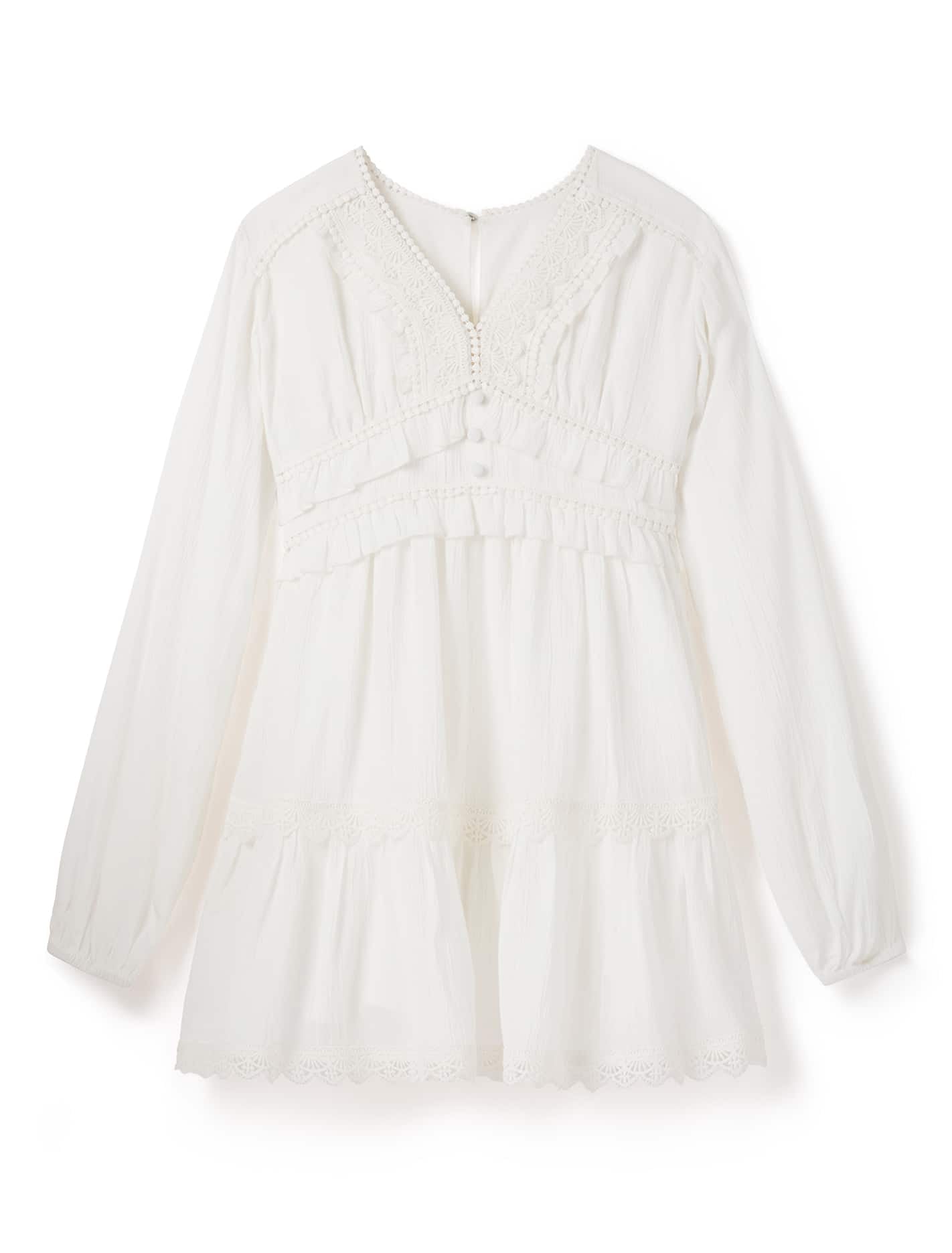 Everly Teen Lace Trim Dress Forever New