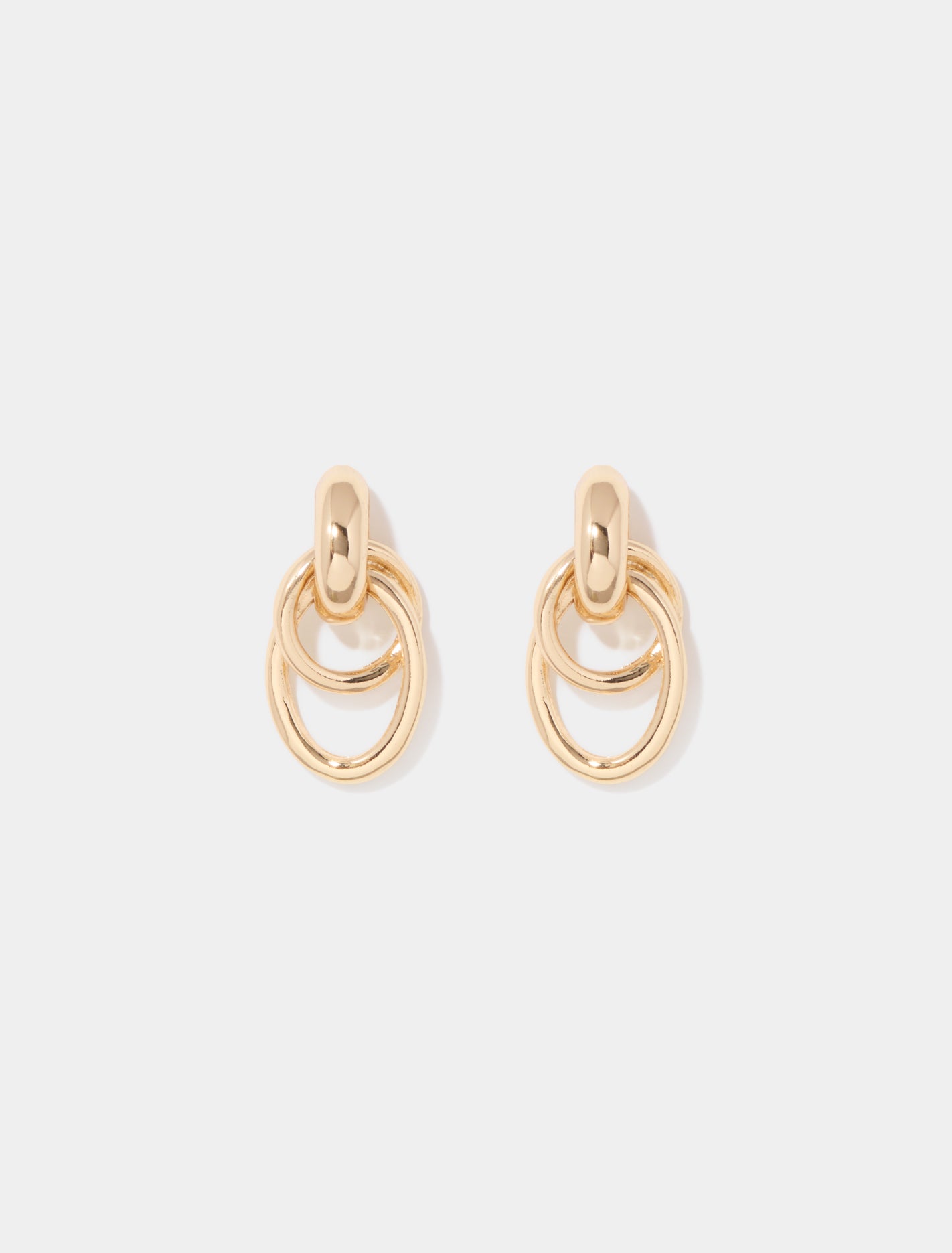 Layton Oval Loop Earrings 0 Gold Forever New