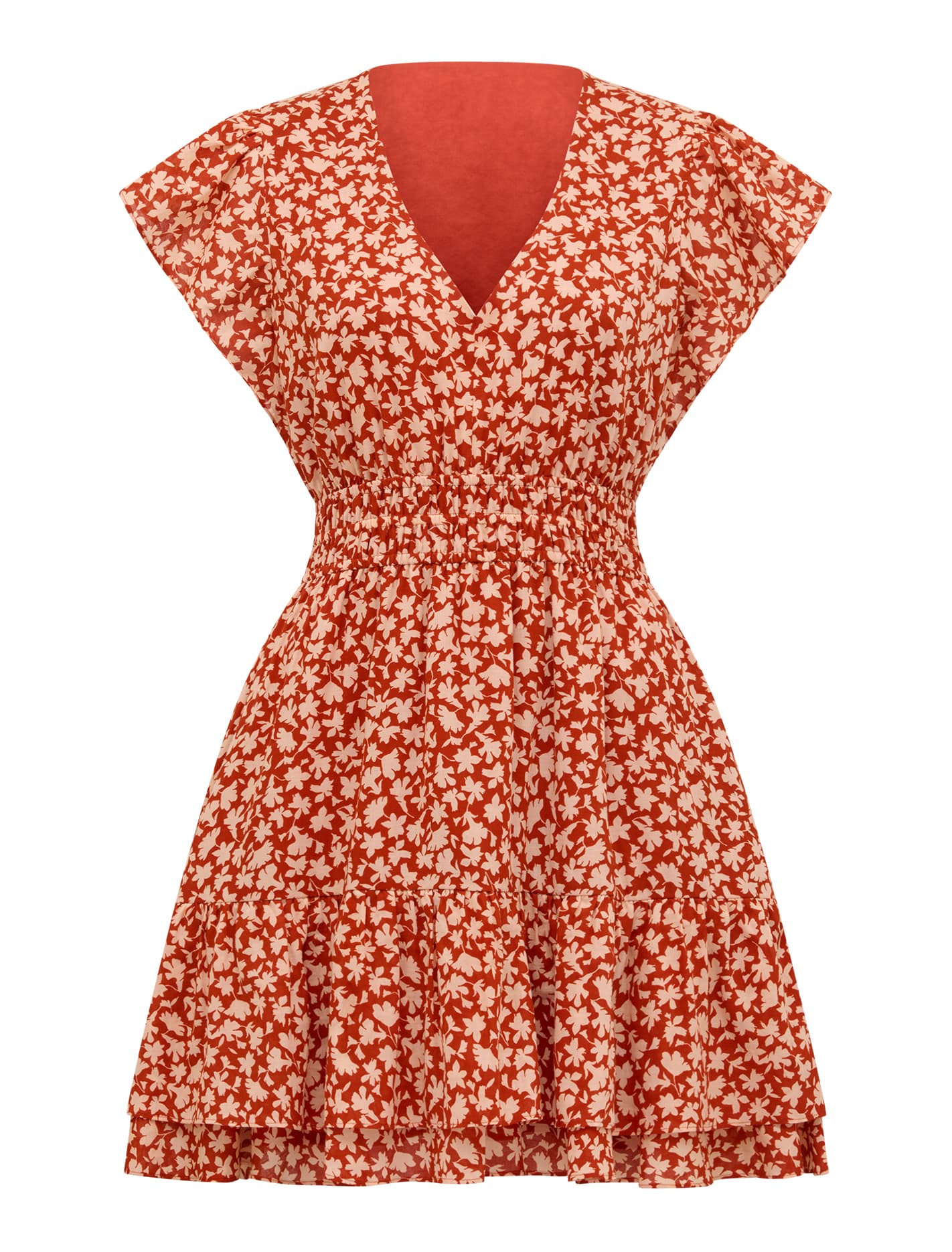 Fleur Flutter Sleeve Mini Dress Forever New
