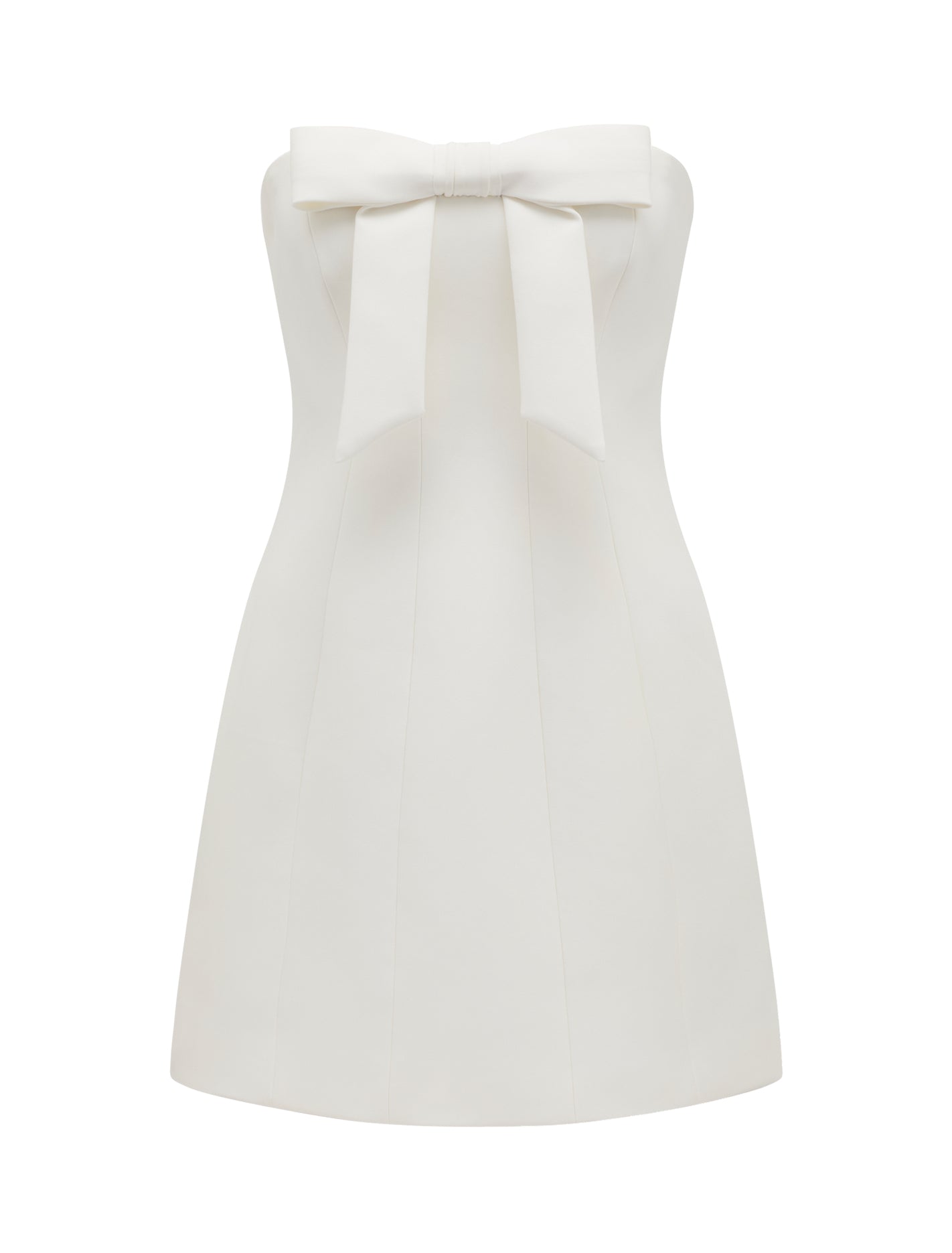 Harper Strapless Bow Mini Dress Forever New