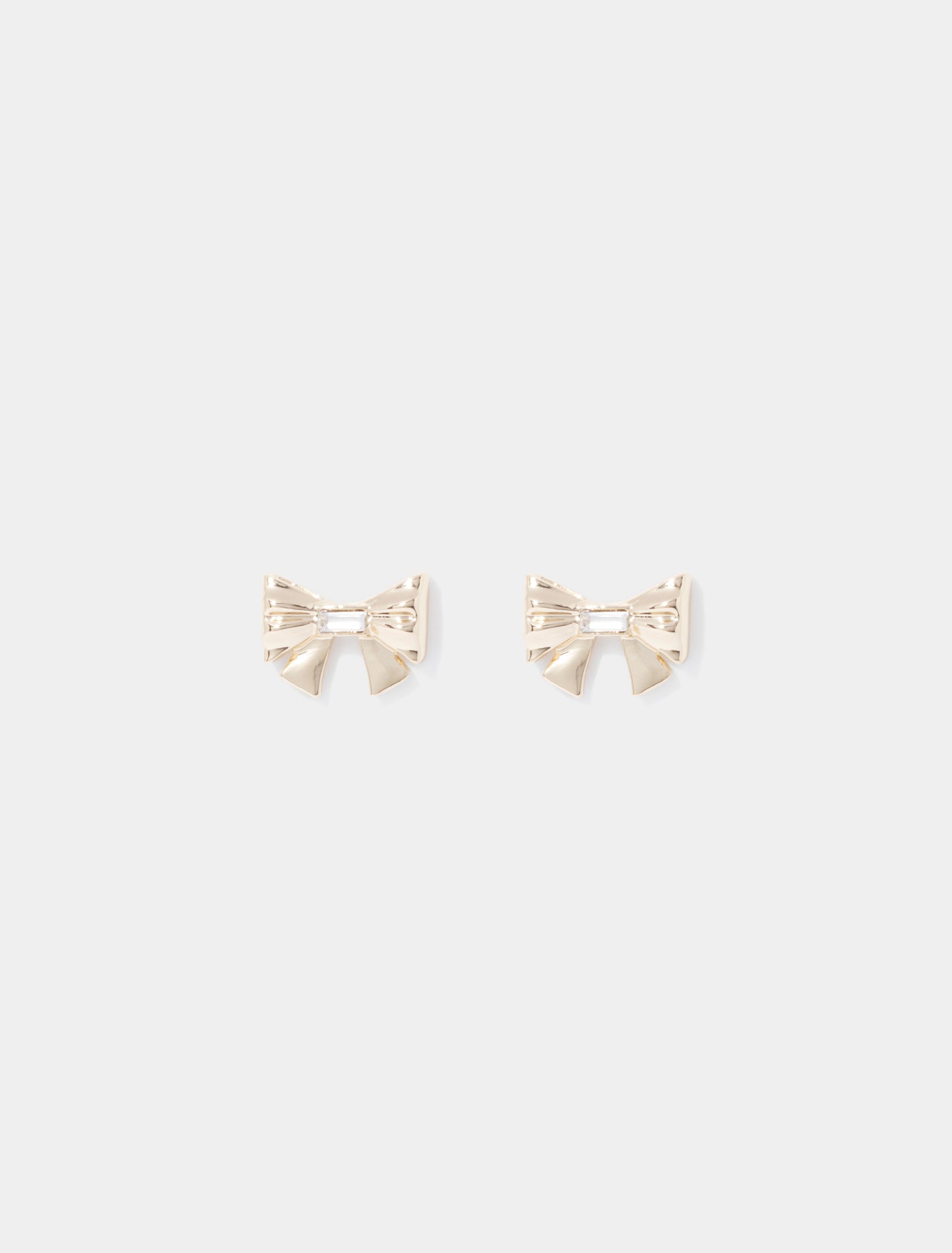 Belinda Bow Earrings 0 Gold Crystal Forever New
