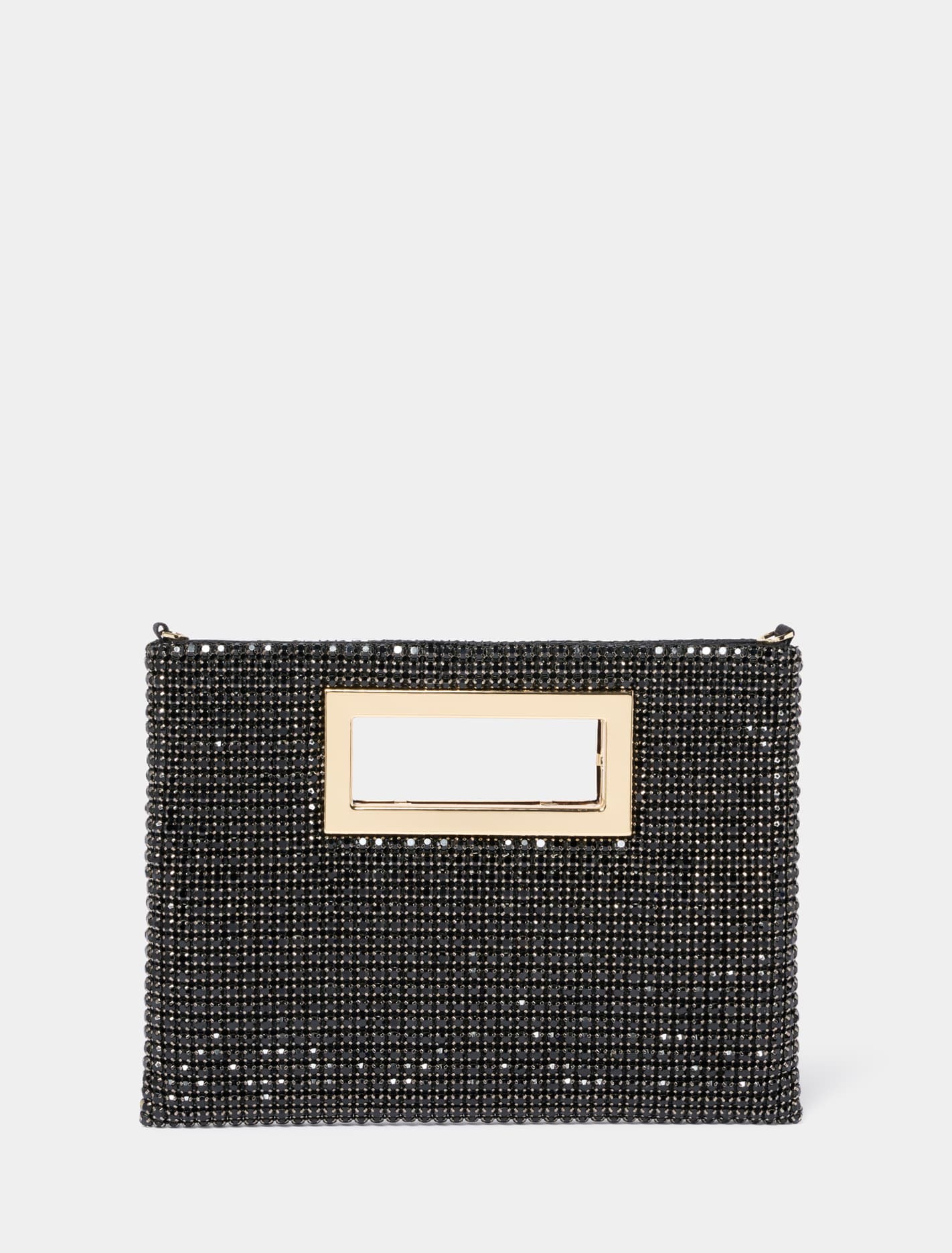 Mary Metal Handle Clutch 0 Black Forever New