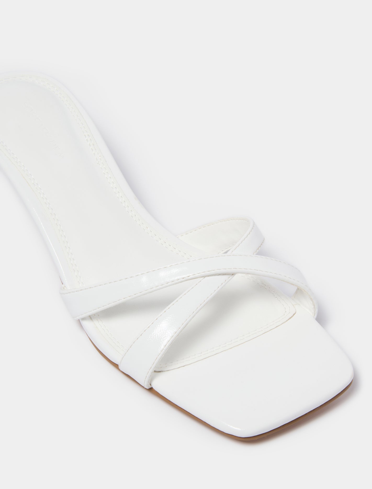 Saskia Crossover Strap Heeled Mule Forever New