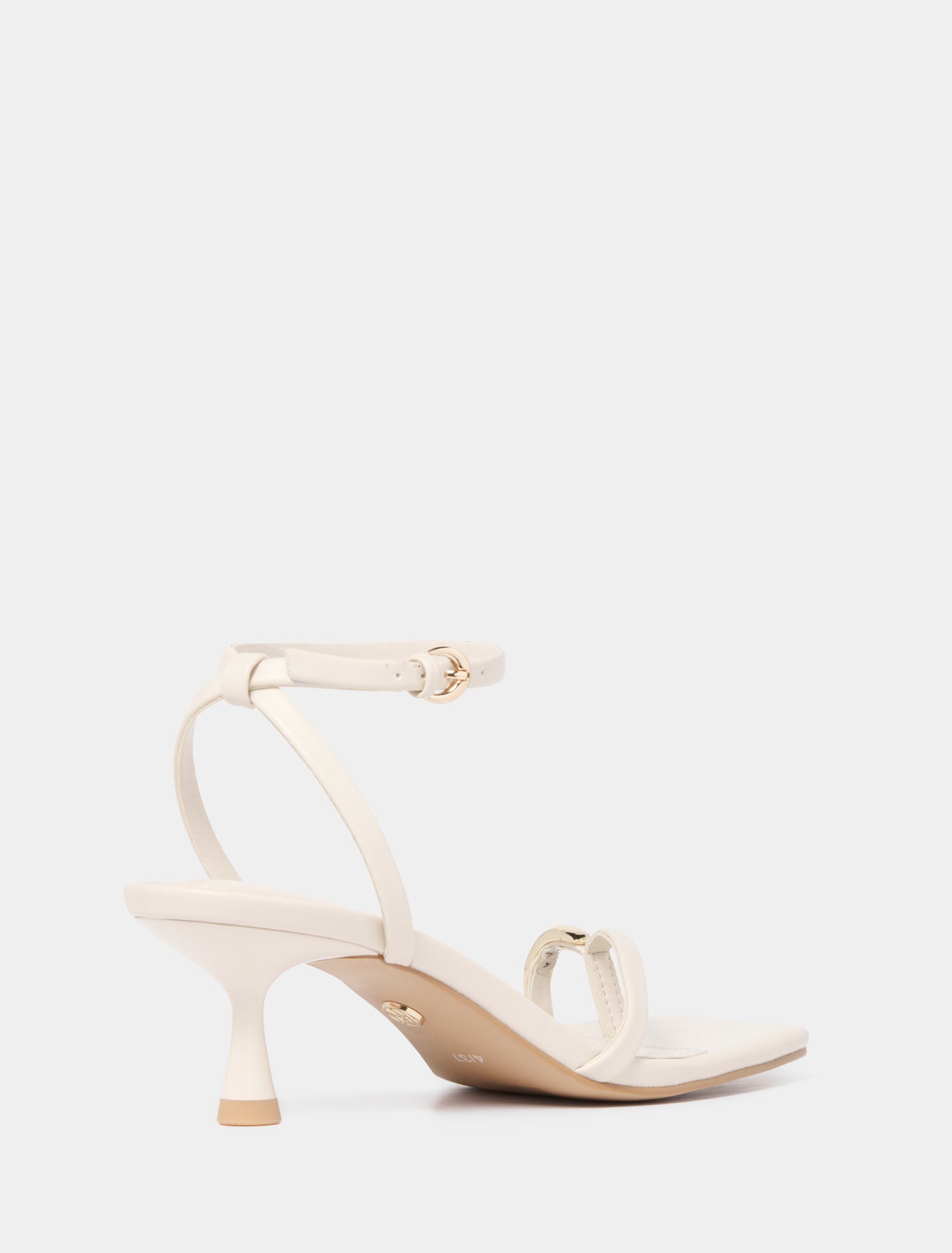 Tatiana Toe Loop Trim Strappy Sandal Heel Forever New