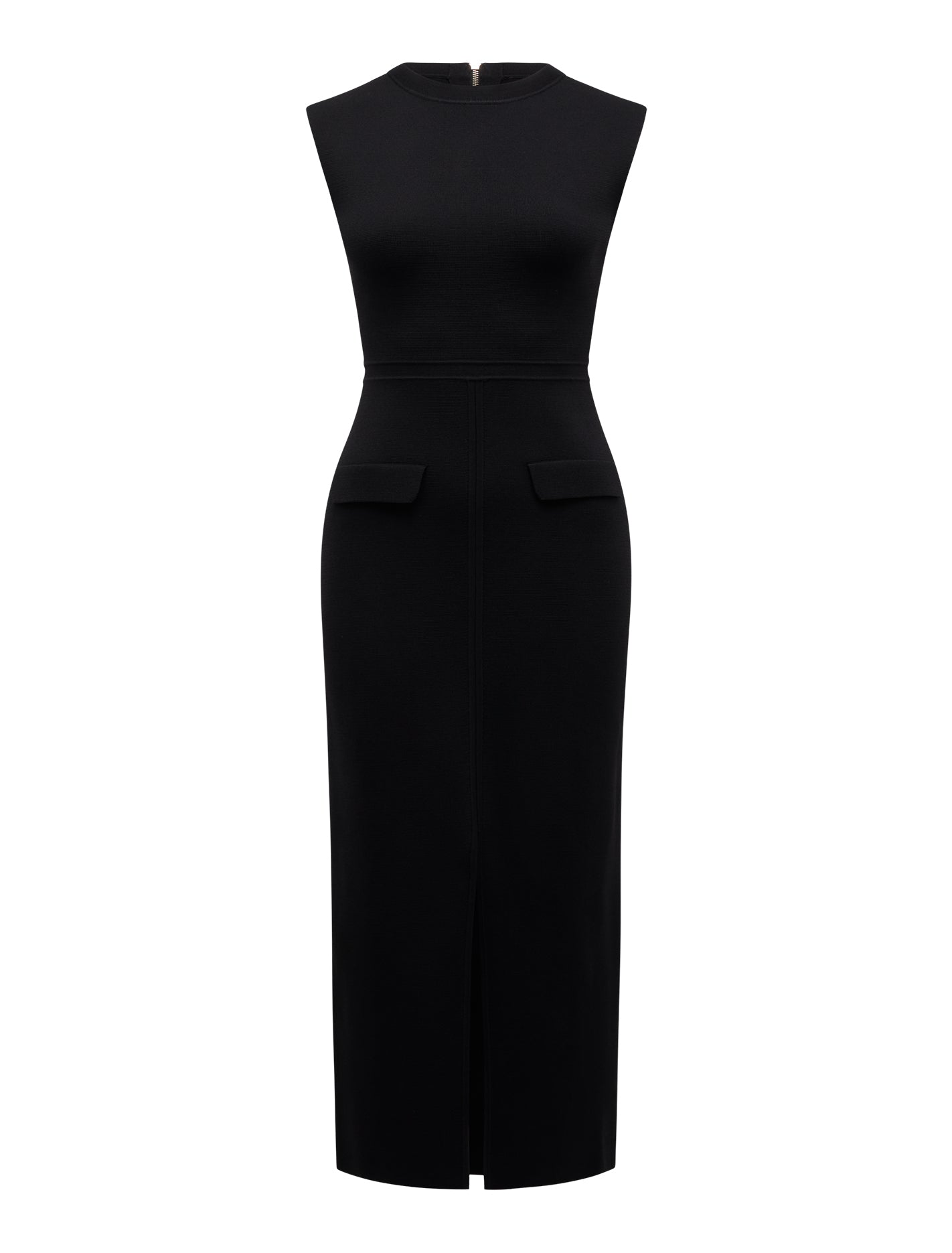 Chloe Extended Shoulder Knit Midi Dress Forever New