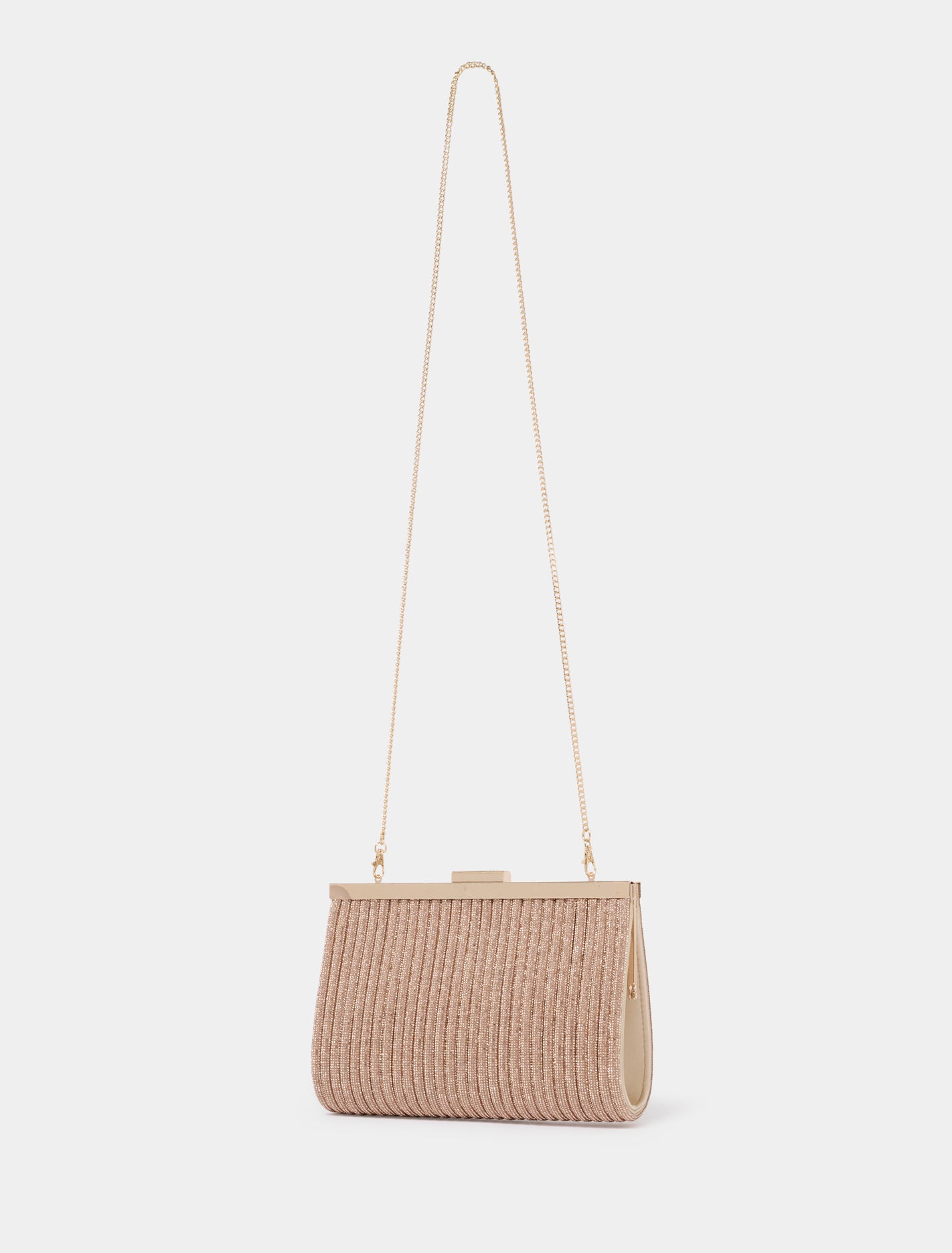 Amanda Sparkle Frame Clutch Forever New