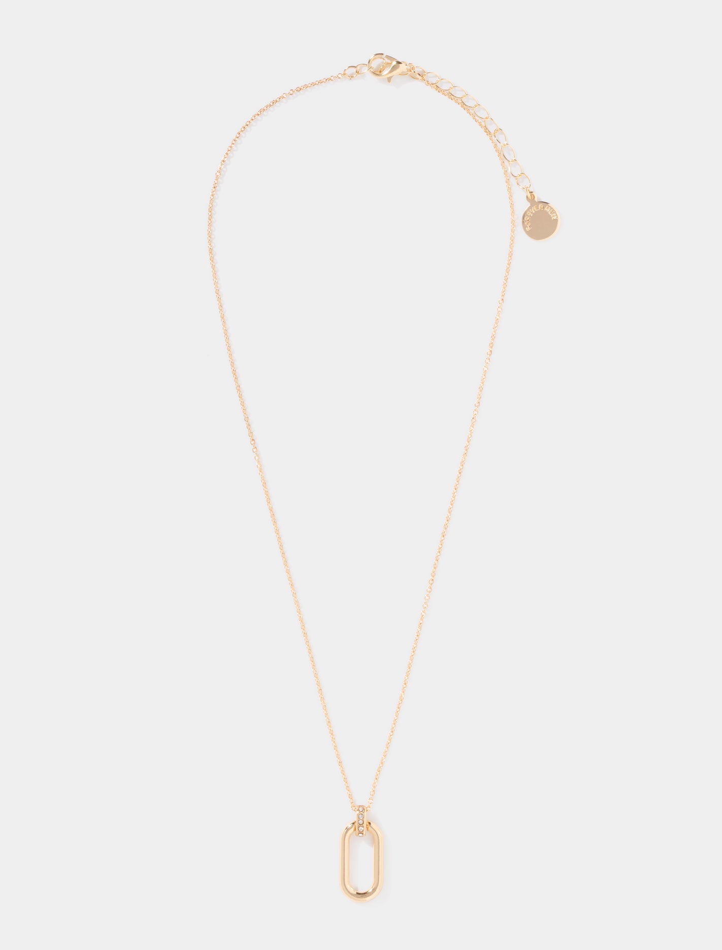 Zuri Oval Necklace 0 Gold Forever New