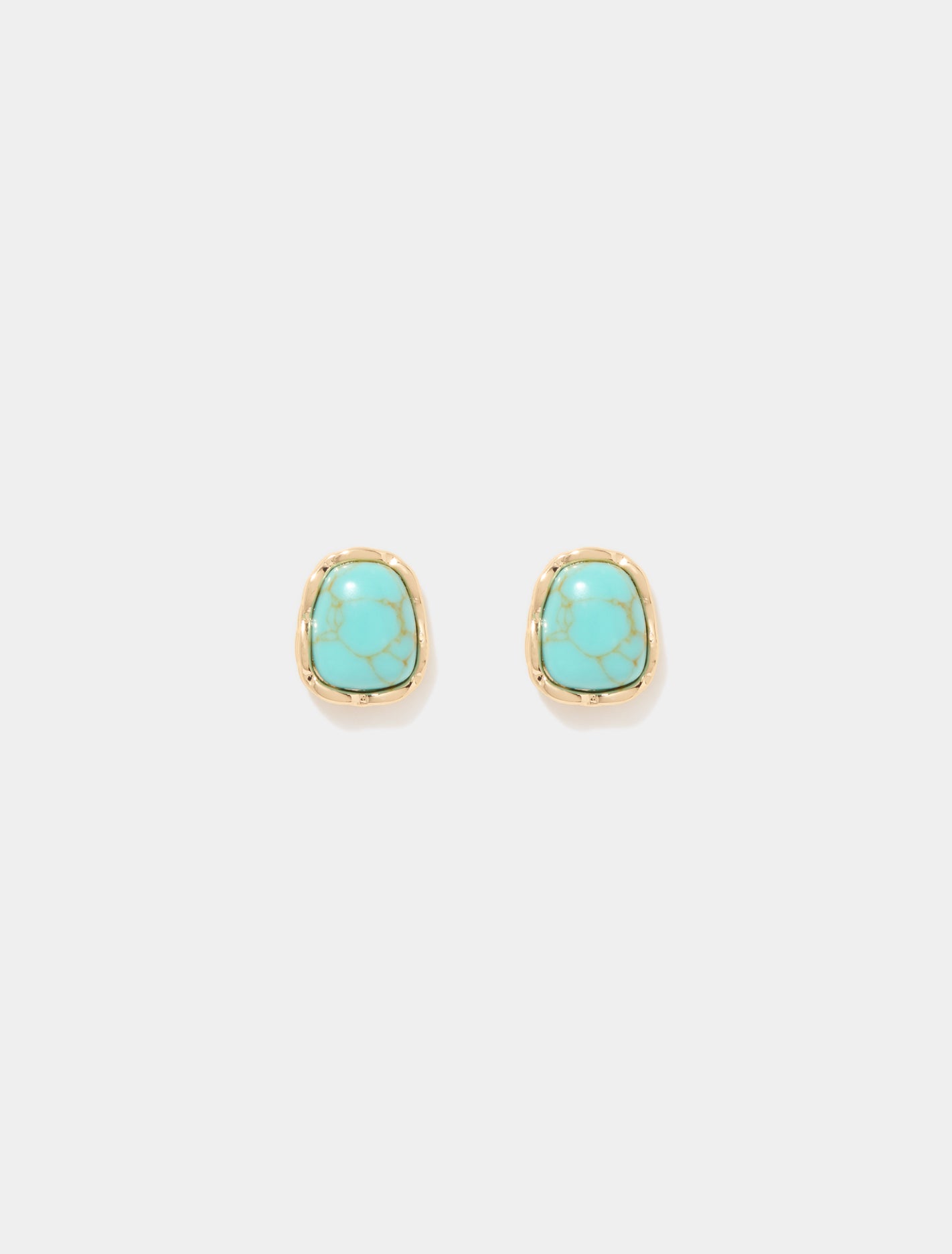 Aurora Stone Earrings 0 Turquoise Gold Forever New