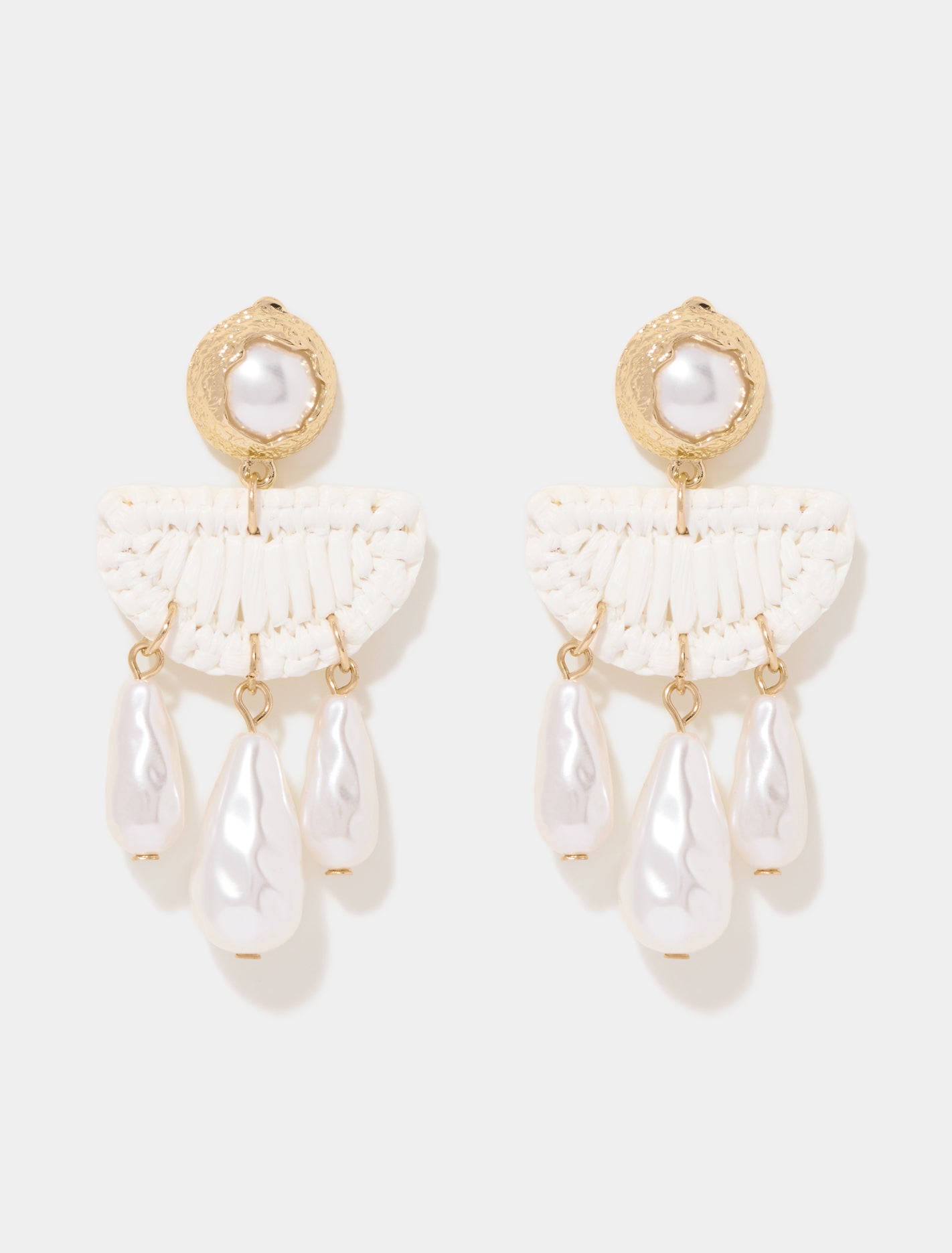 Signature Rachel Pearl Earrings 0 Pearl Gold Forever New