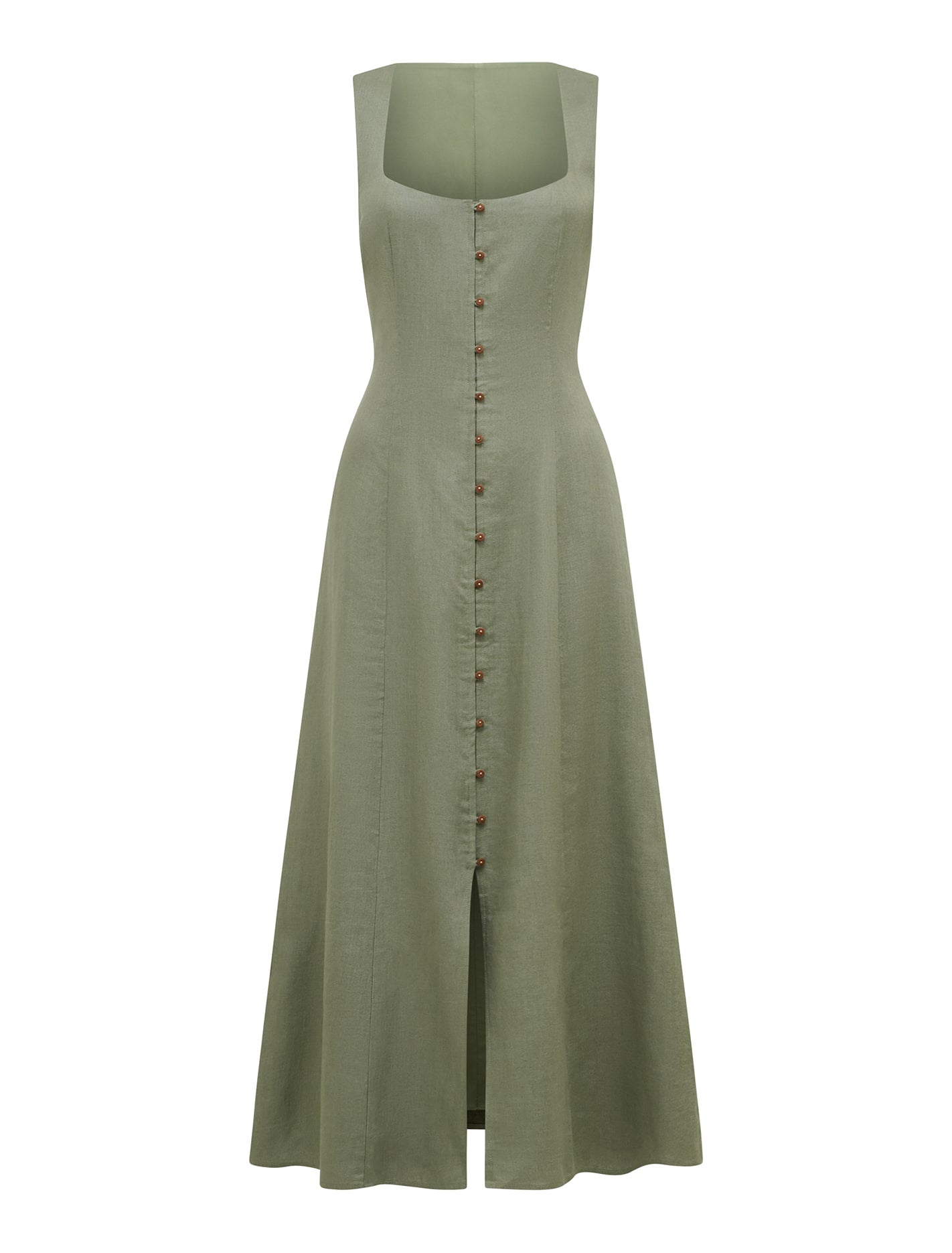 Elina Button Down Midi Dress