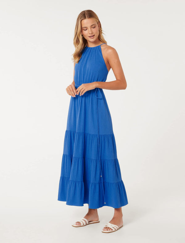 Gigi Strappy Tiered Maxi Dress Forever New