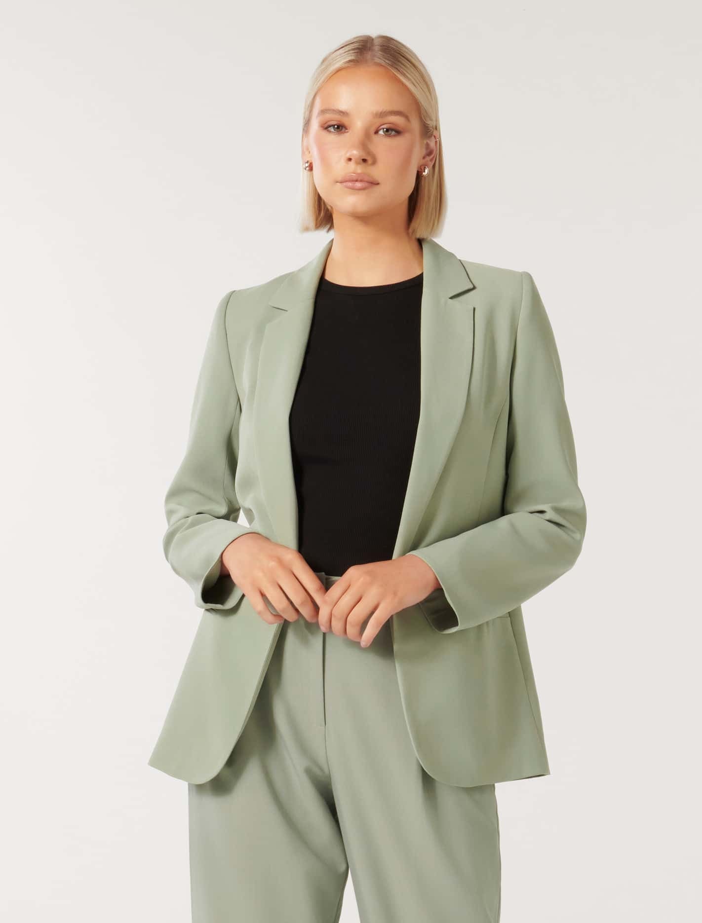 Pants Light Green Blazer Womens Olive Boyfriend Blazer