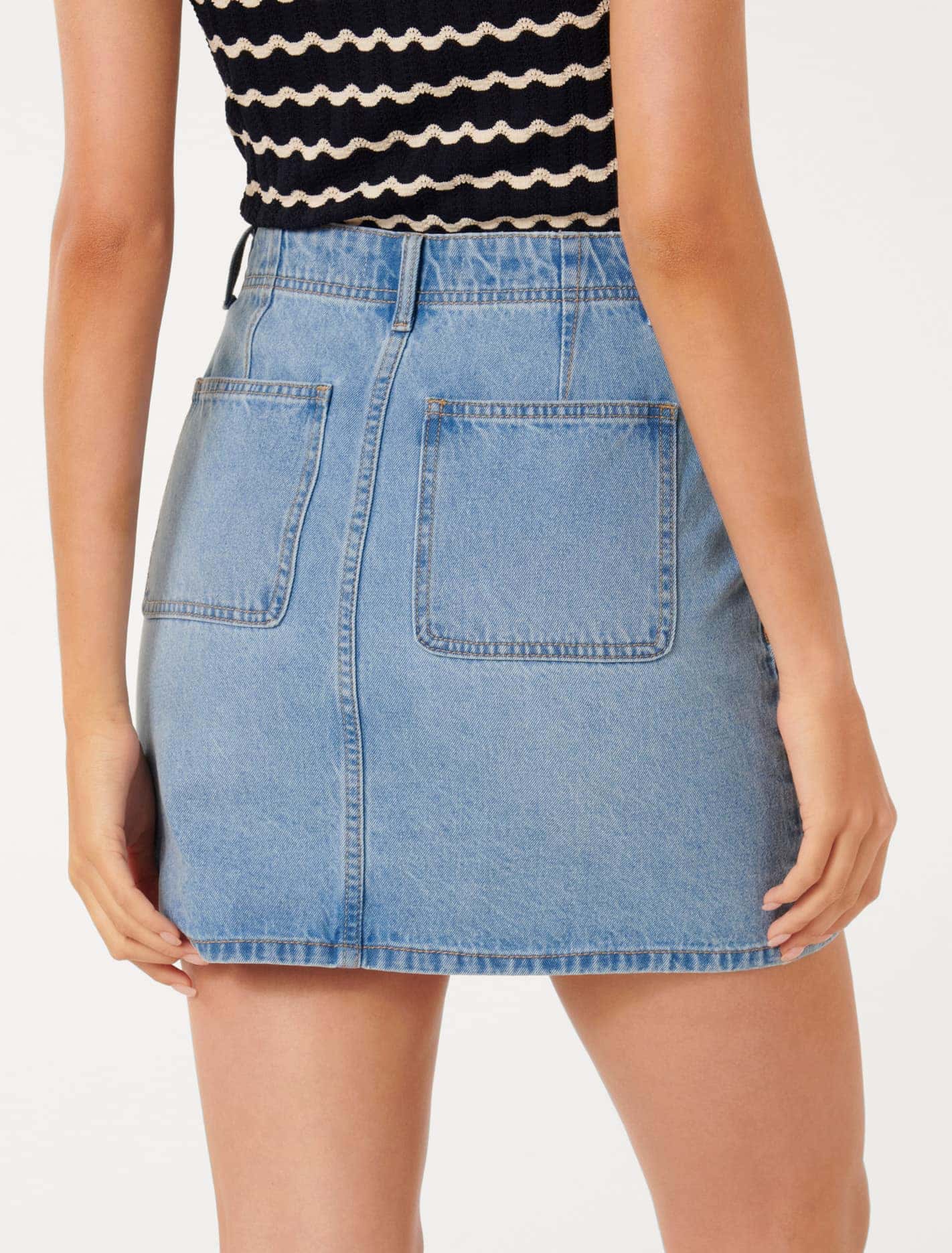 Darla Denim Mini Skirt Forever New