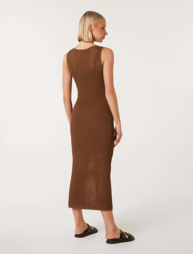 Paige Pointelle Knit Dress Forever New