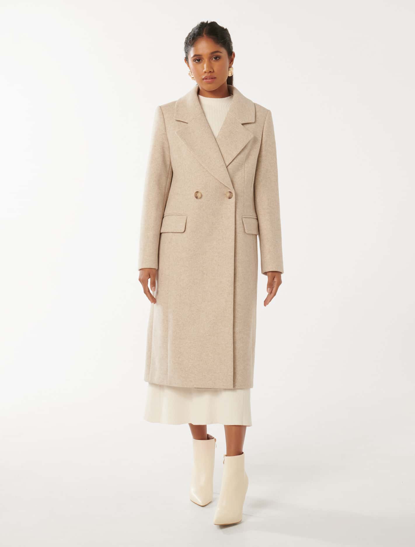 Claudia Petite Double Breasted Coat Forever New