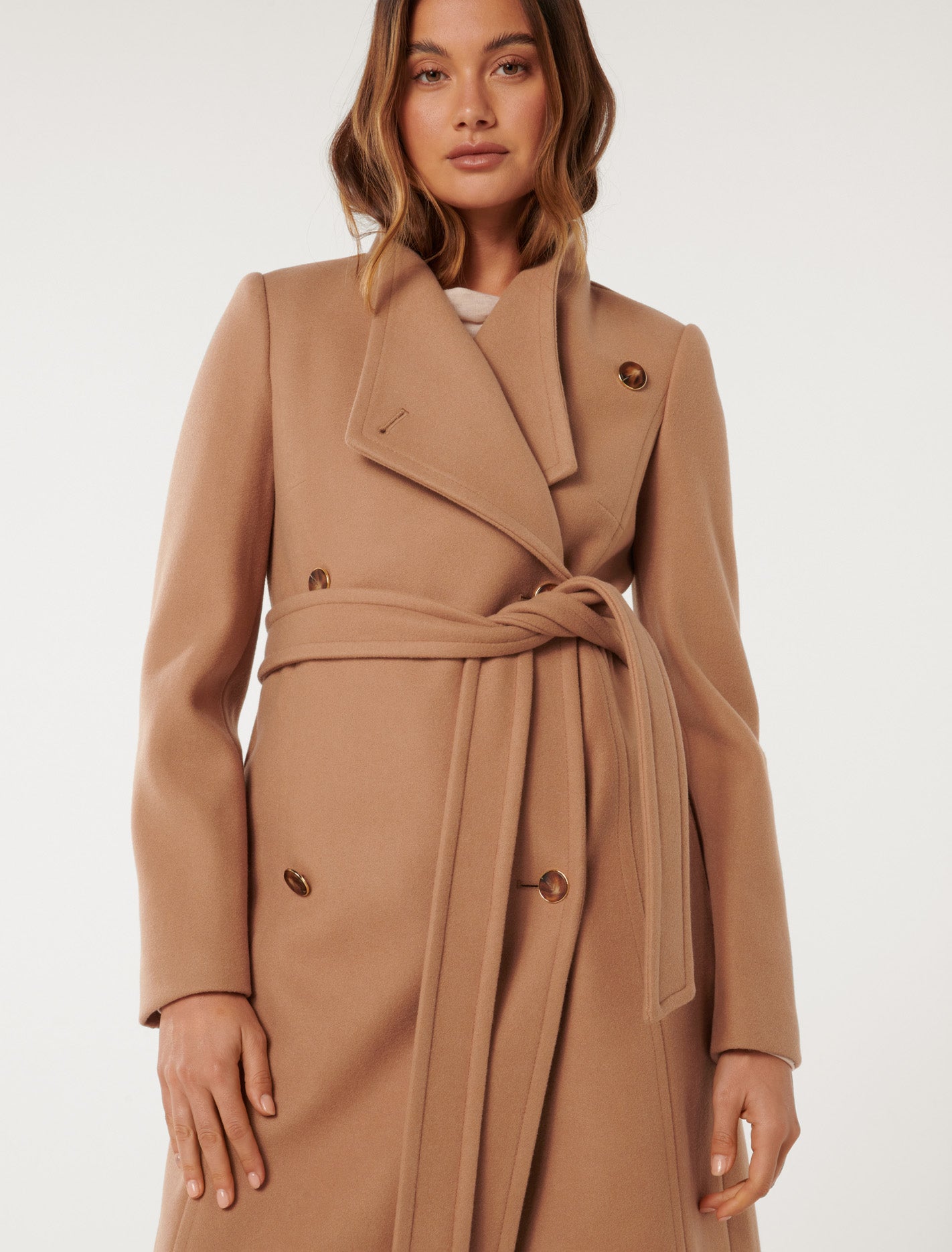 Ari Funnel Neck Coat Forever New