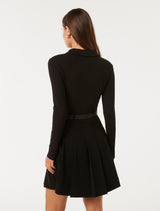 Eliana Pleated Skirt Mini Dress Forever New