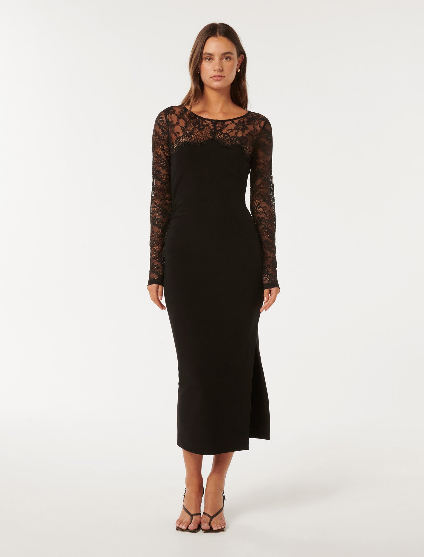 Diana Lace Detail Bodycon Dress Forever New