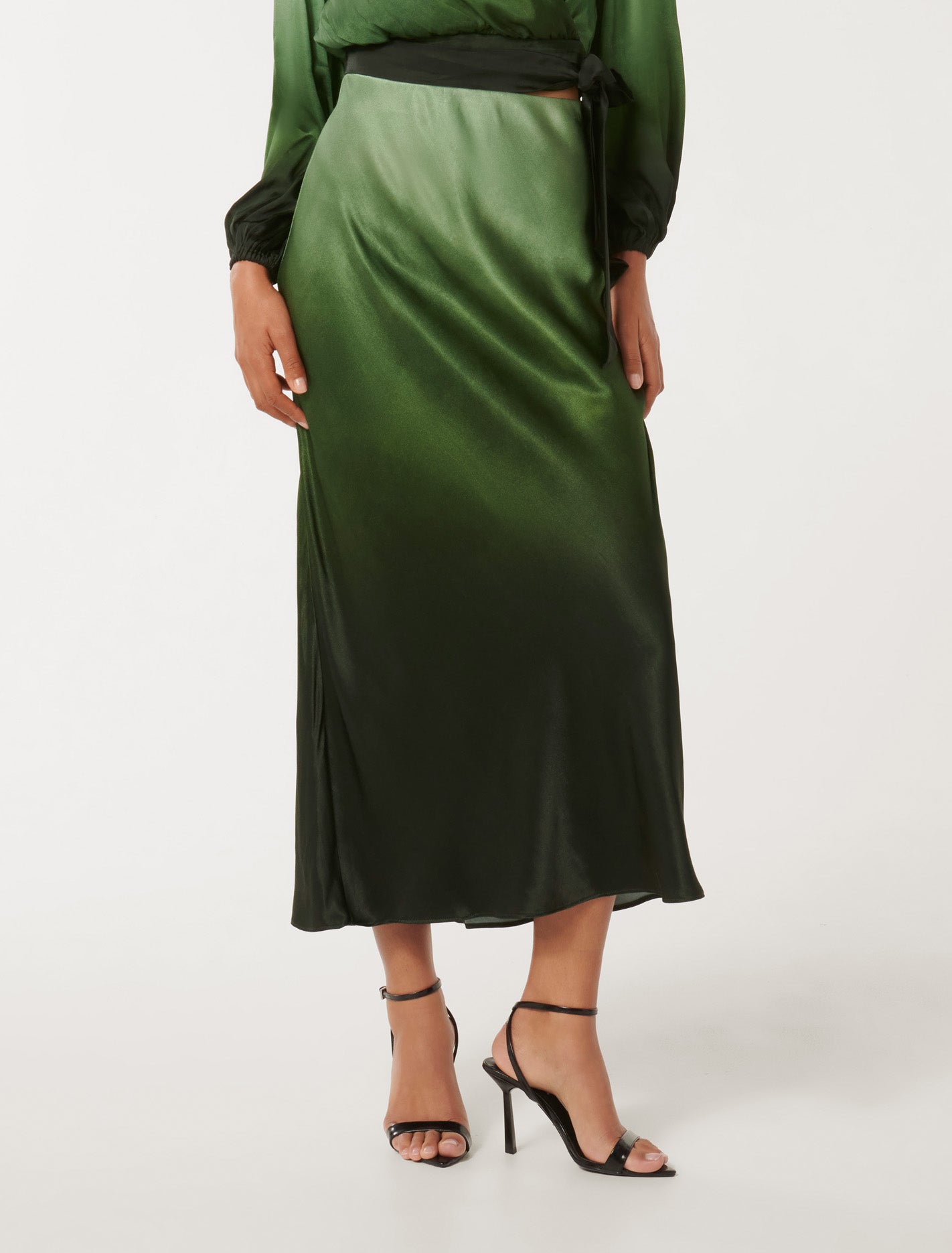 Prue Satin Bias Midaxi Skirt Forever New