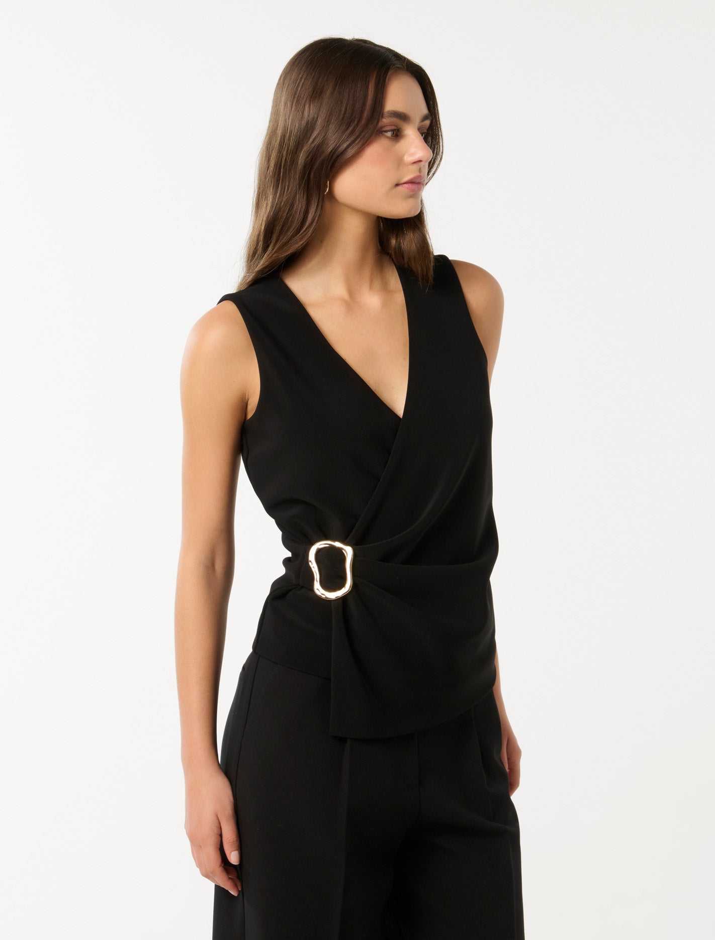 Jacqueline Crepe Wrap Top Forever New
