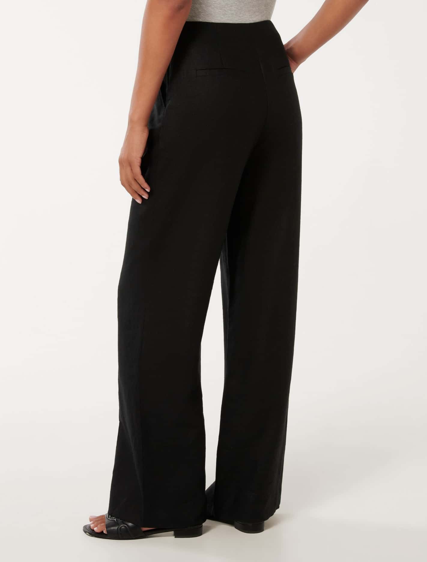 Posey Linen Wide Leg Pants Forever New