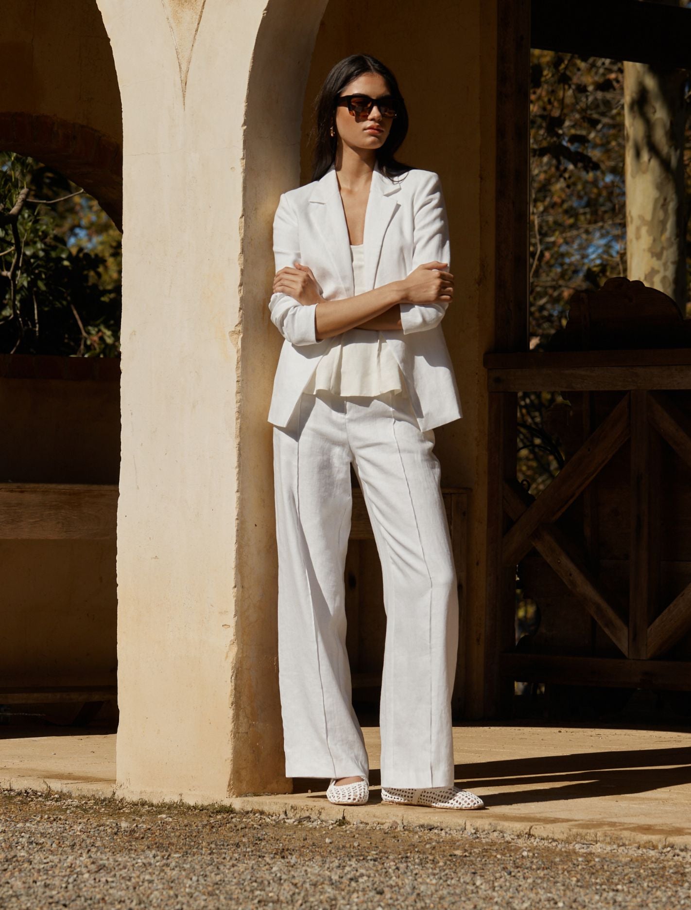 Posey Linen Wide Leg Pants Forever New