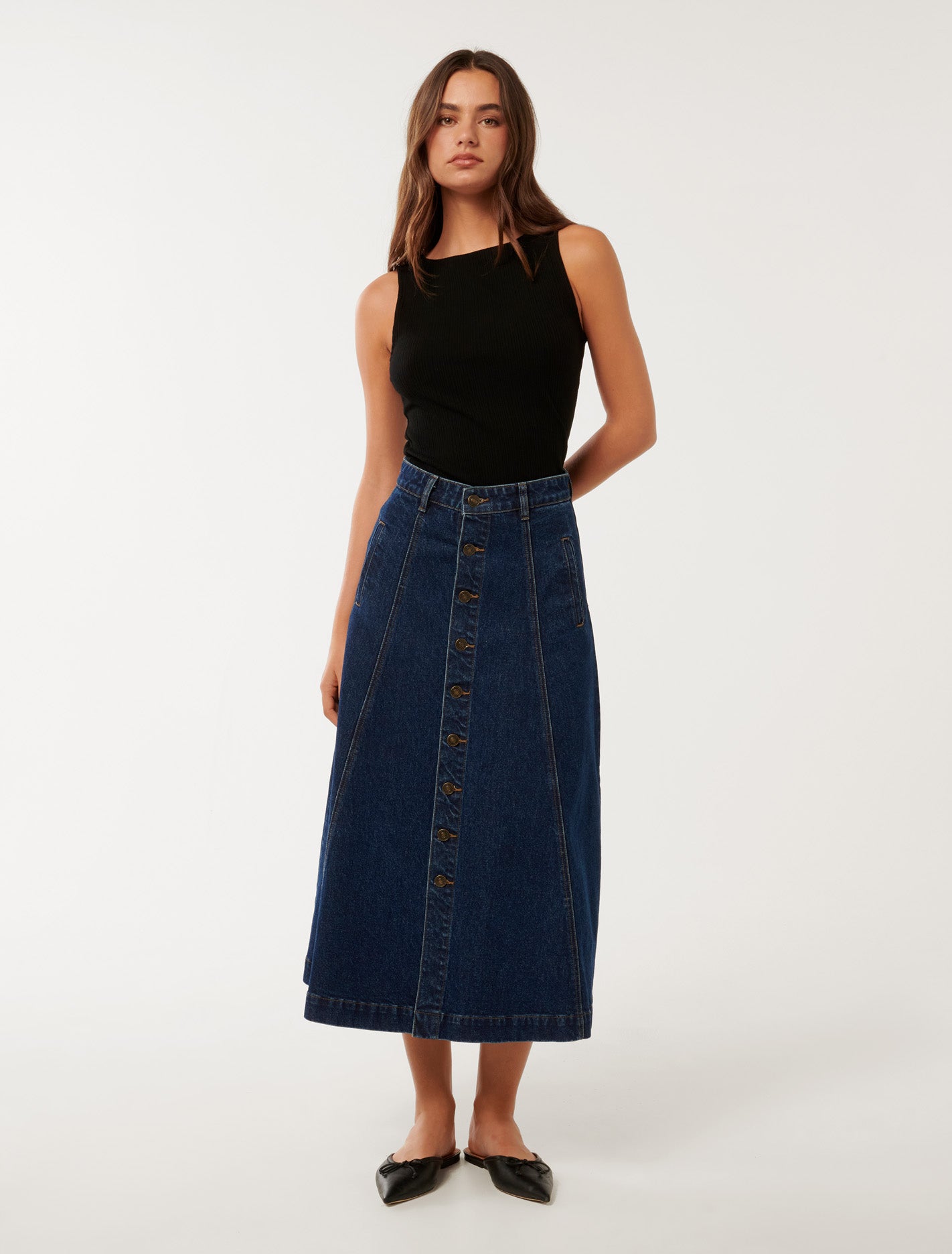 Francis Boat Neck Tank Top Forever New