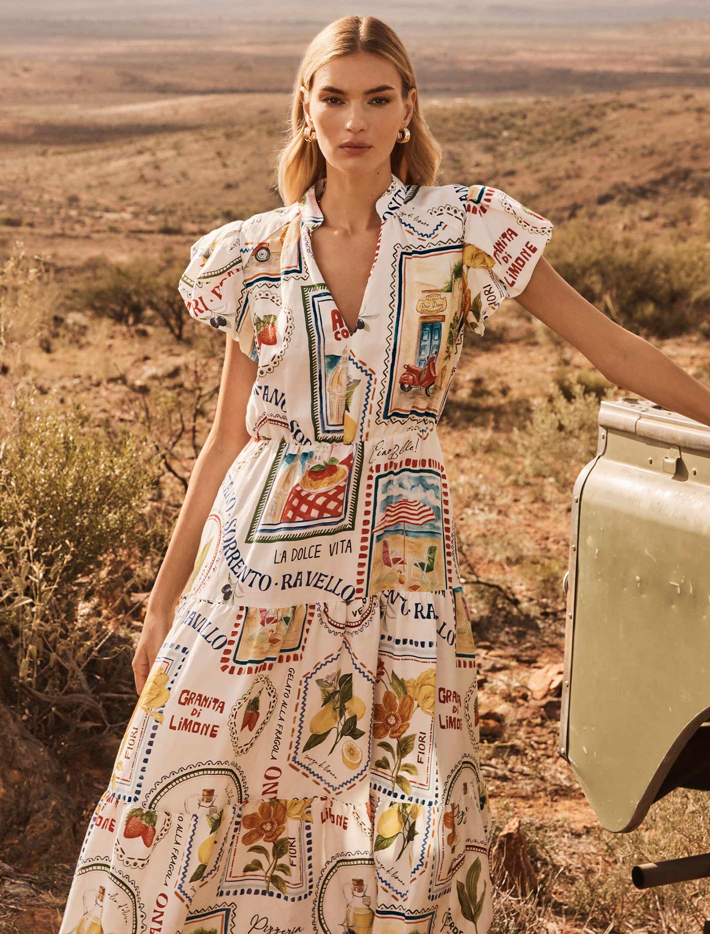 Midi Dress New Chic Clothes New Chic Flowy Ruffle Wrap Tie Midi