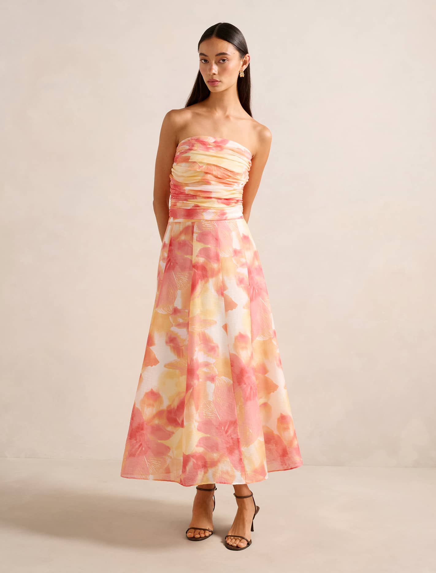 Laia Tucked Strapless Top Forever New