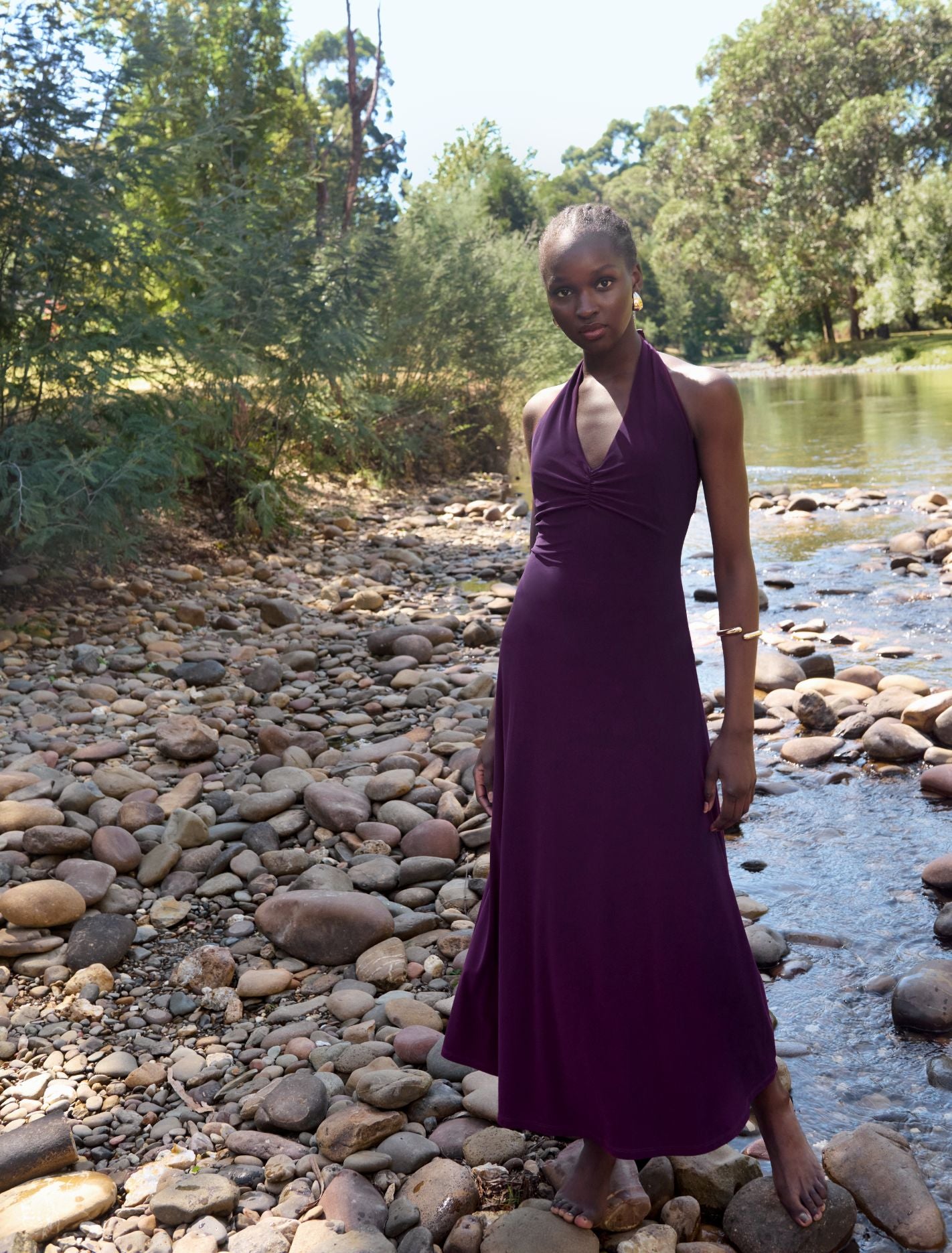 Summer Halter Low Back Dress